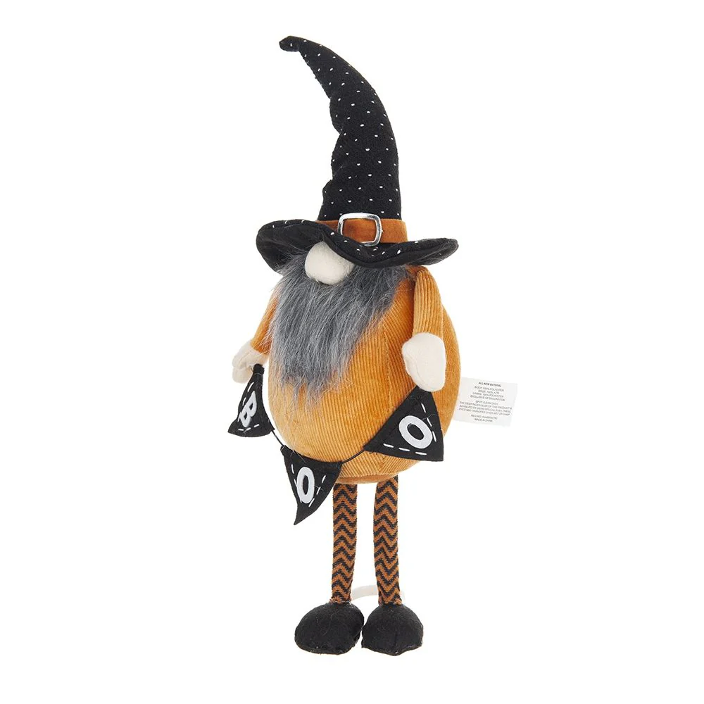 Standing Gnome With Gnome & Holding Banner, For Halloween Decor - Image 3