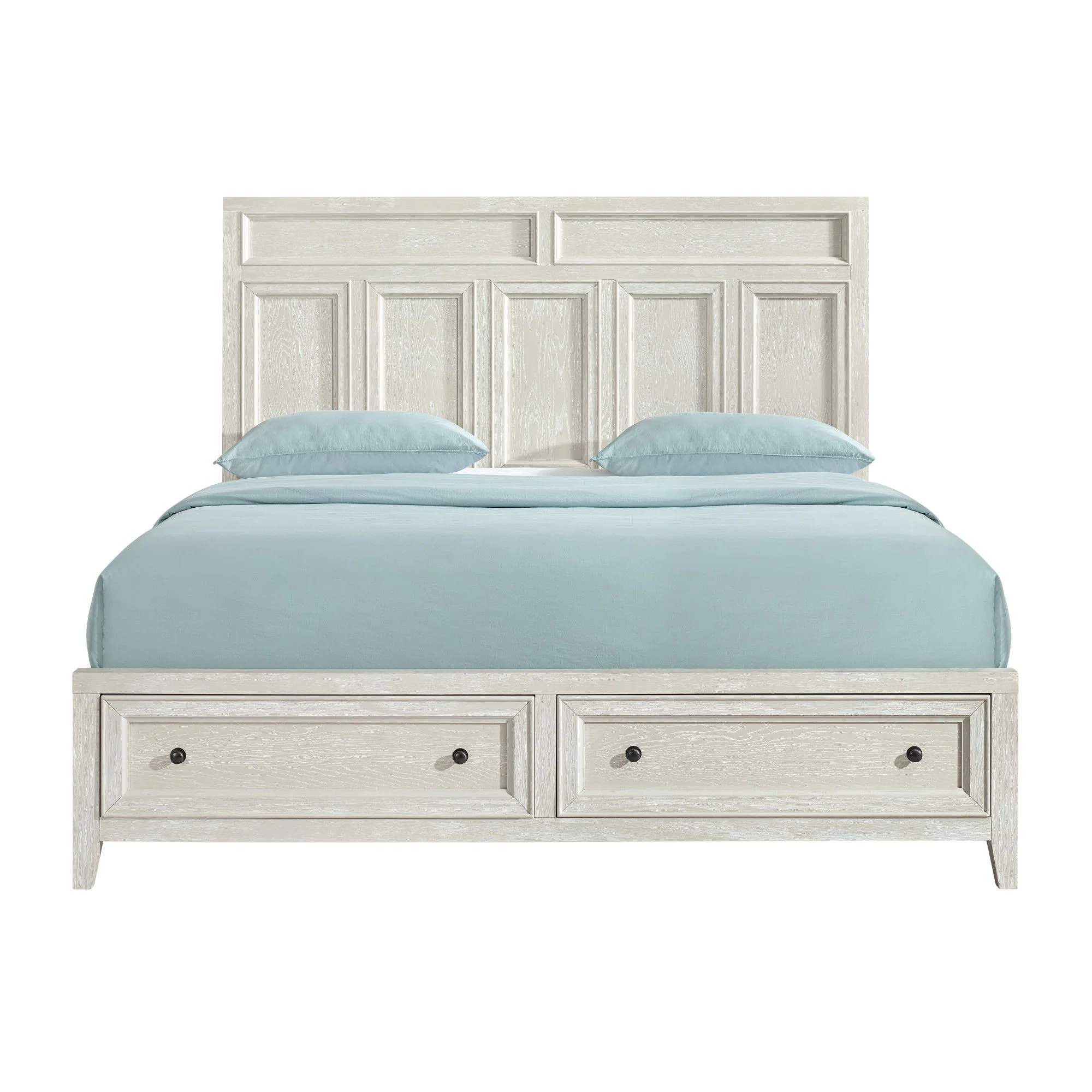 Storage Bed With Panel Headboard And Spacious Footboard Drawers - Image 3