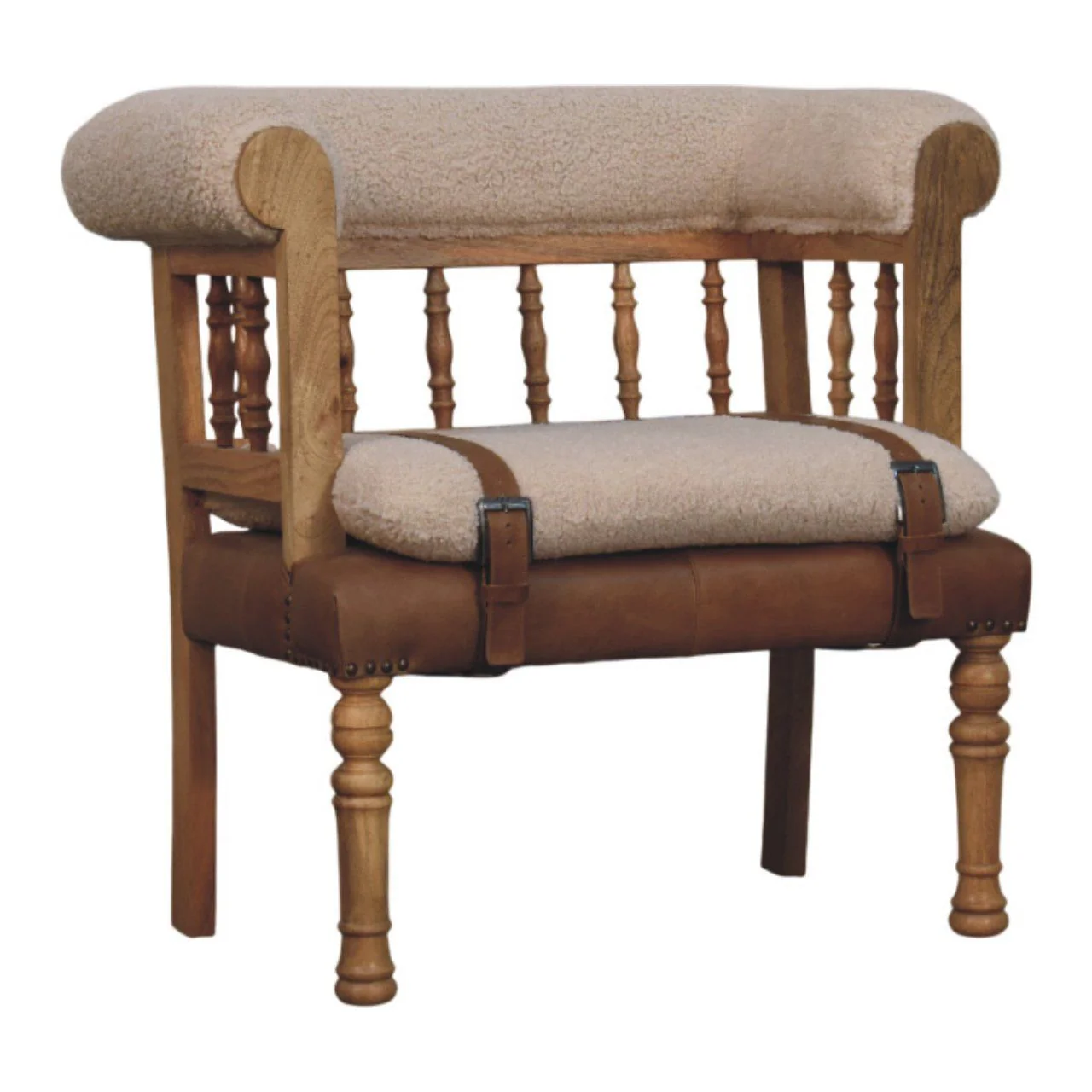 Strapped Hallway Bench - Image 2