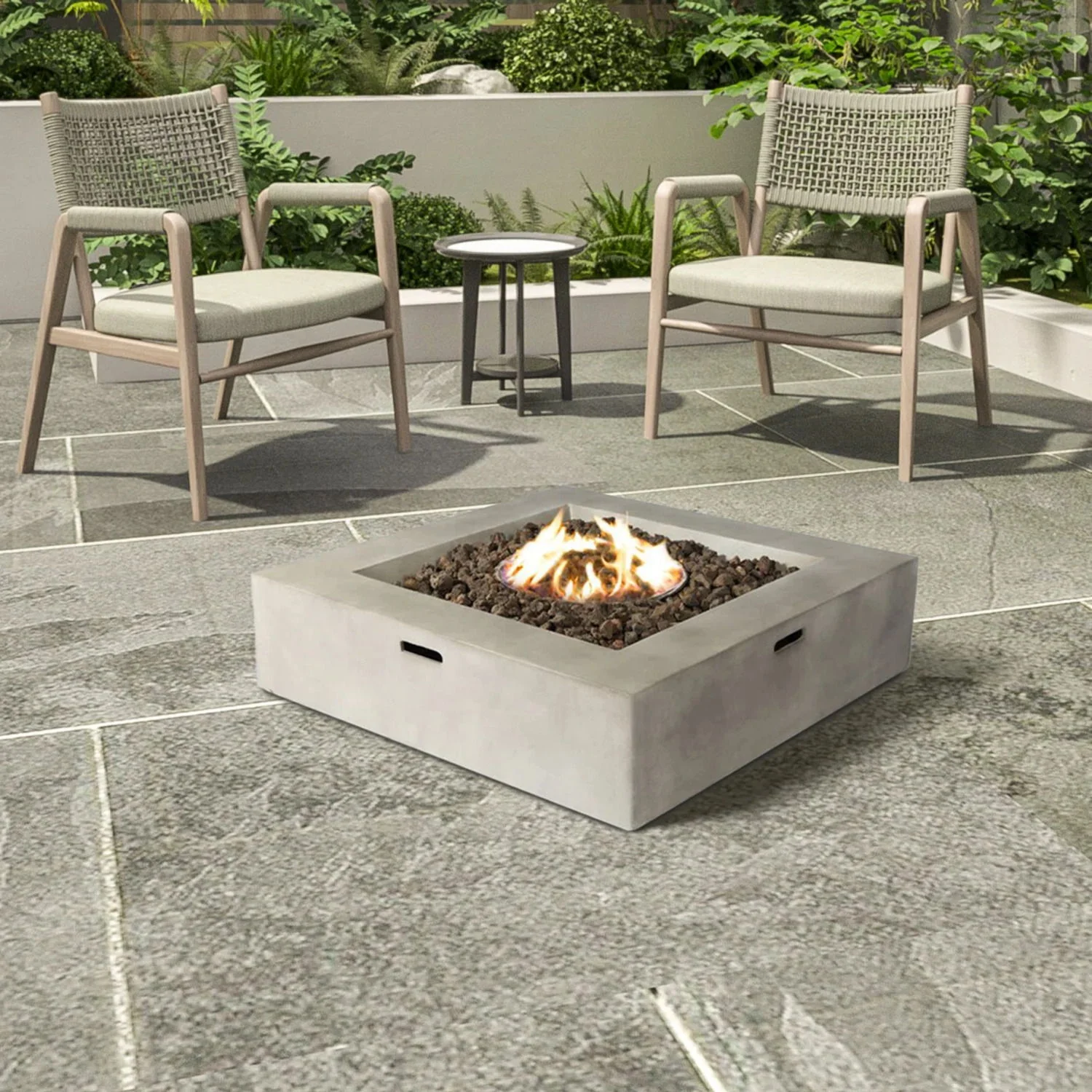 Streamlined Aesthetic Outdoor Fire Pit Table - Image 5
