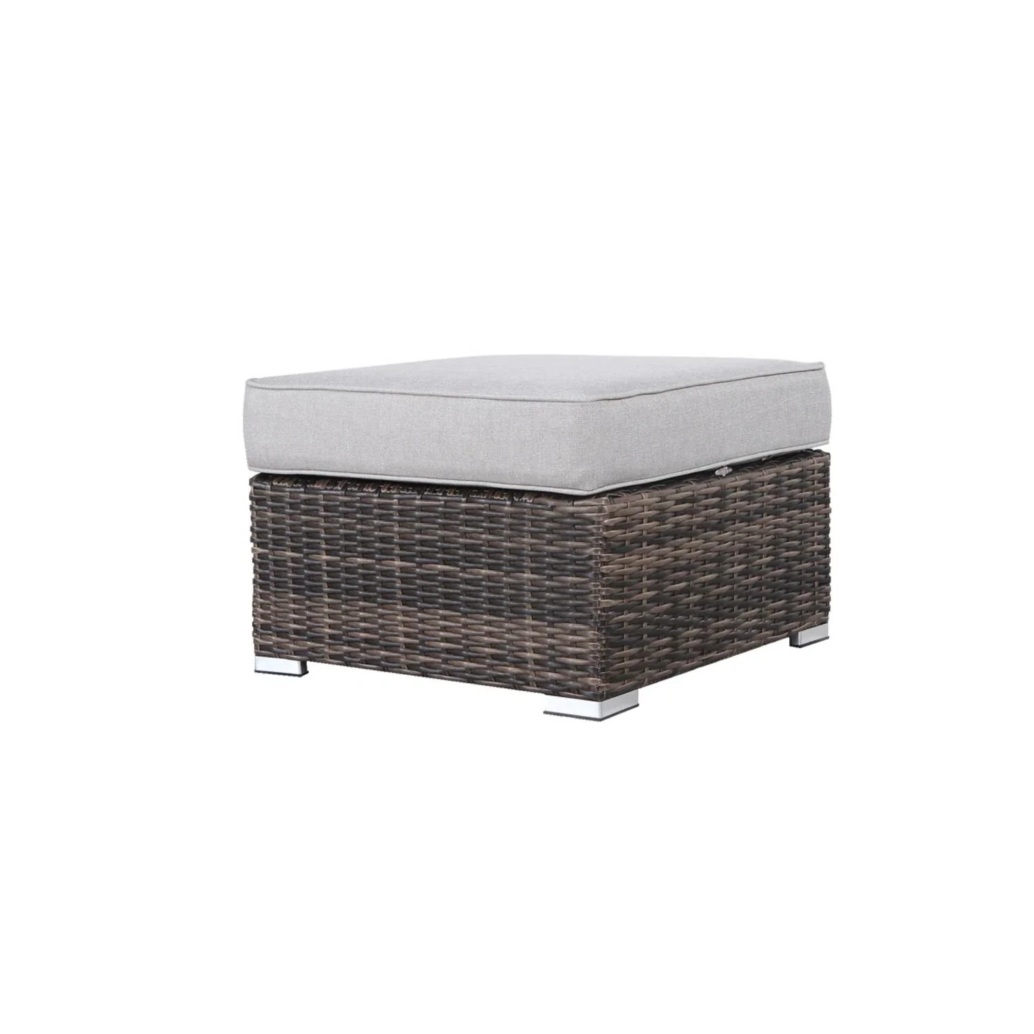 Stylish Outdoor Ottoman With Cushion For Comfort - Image 2