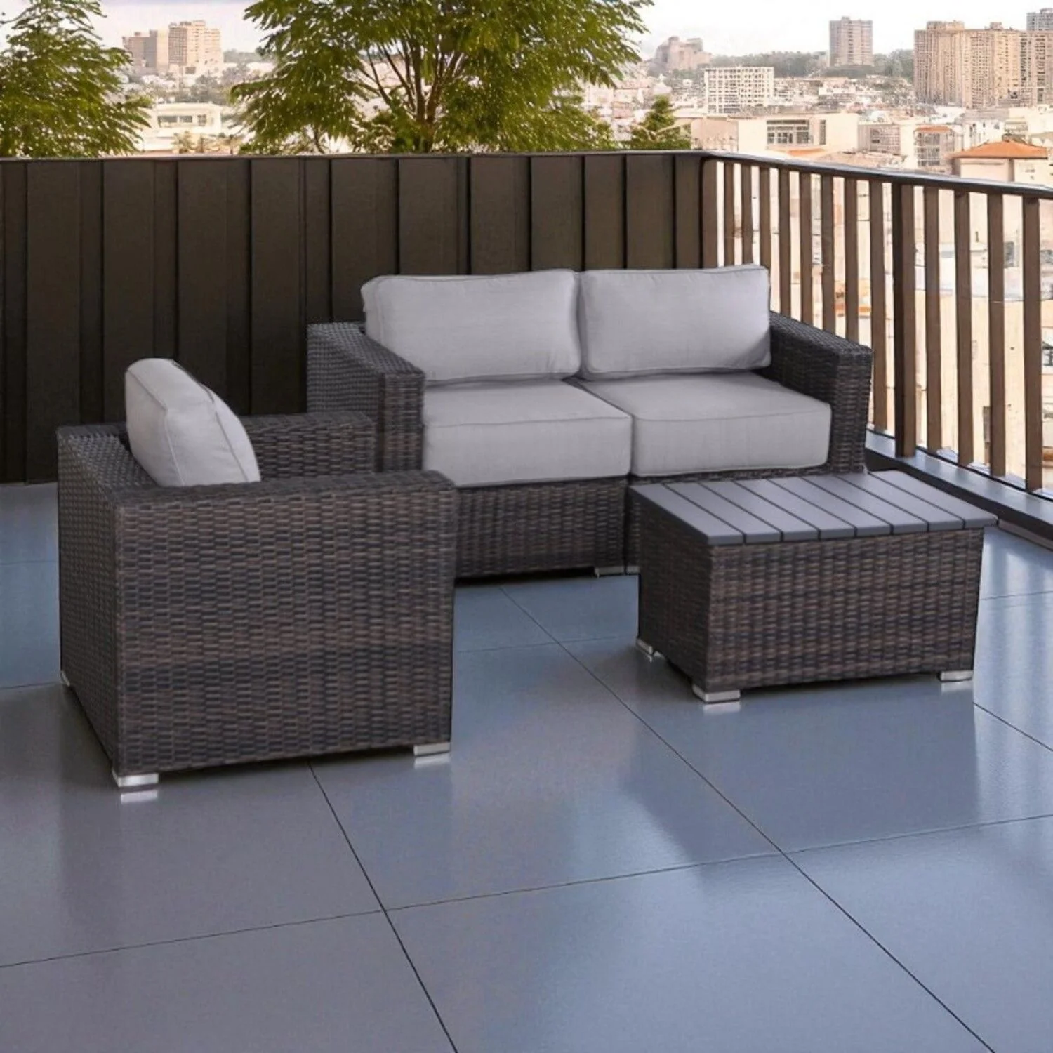 Stylish Sofa Seating Group With Cushions Perfect For Outdoor Gatherings - Image 48