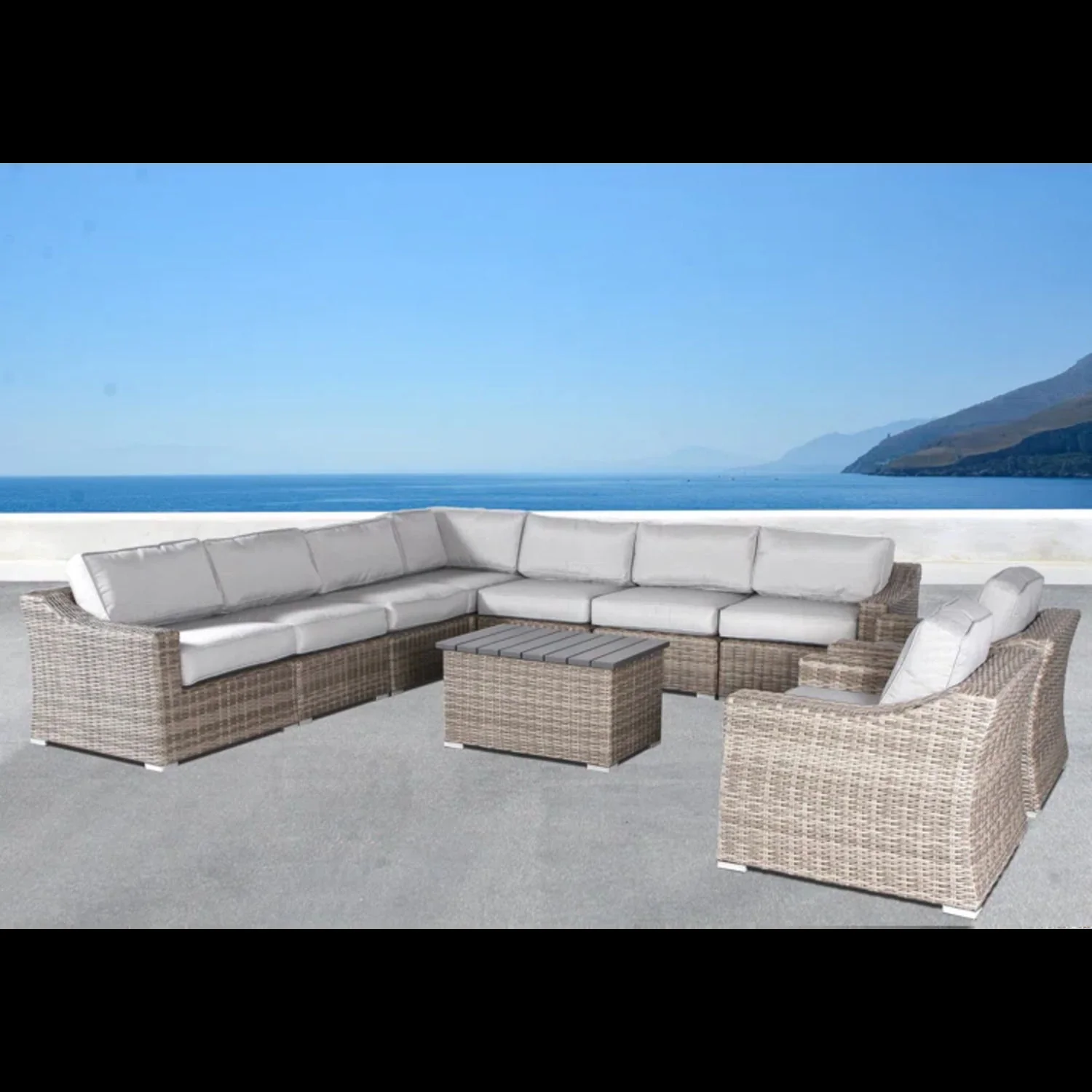 Stylish Sofa Seating Group With Cushions Perfect For Outdoor Gatherings - Image 56