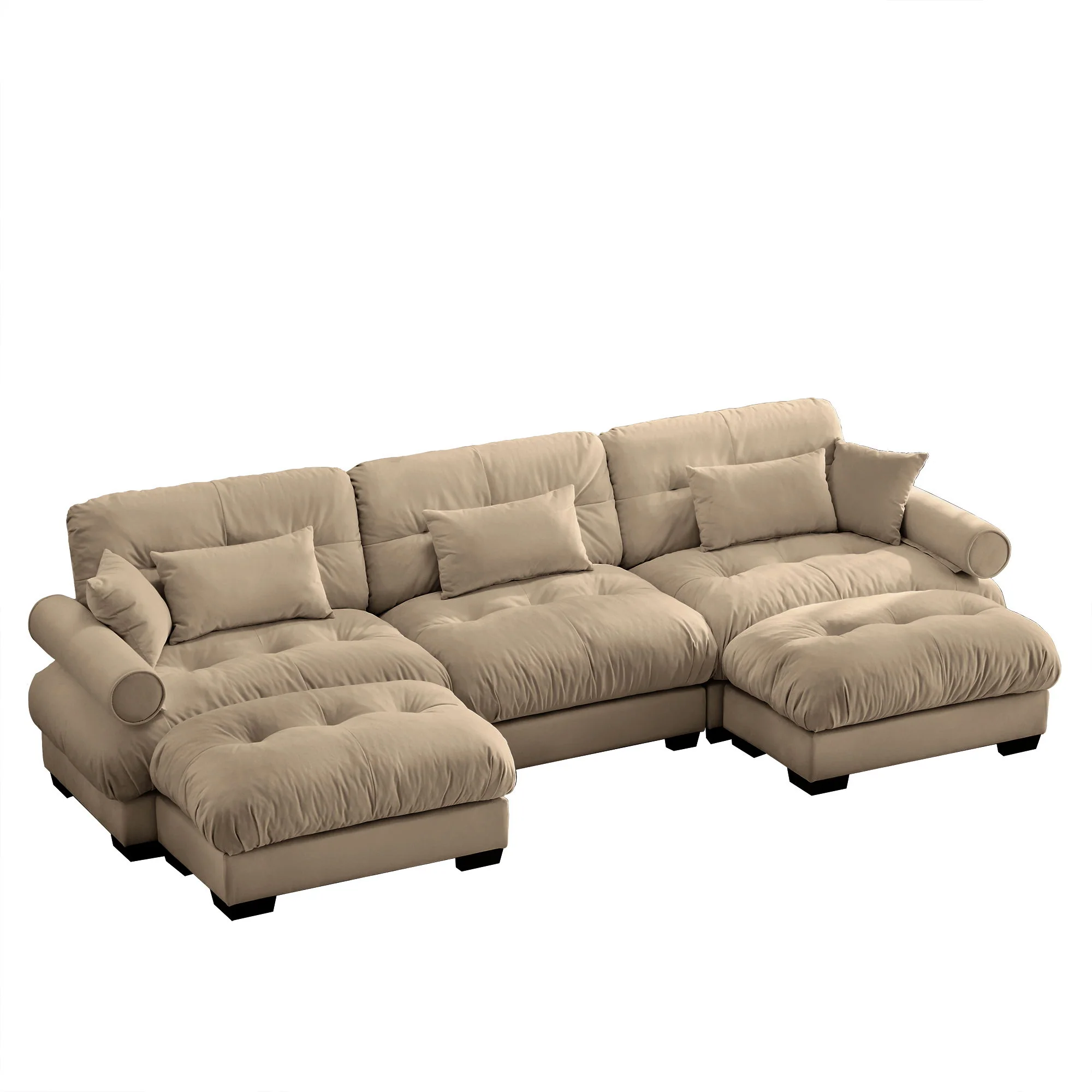 Super Comfort Oversized Modular Sectional Sofa With Movable Ottoman - Image 17