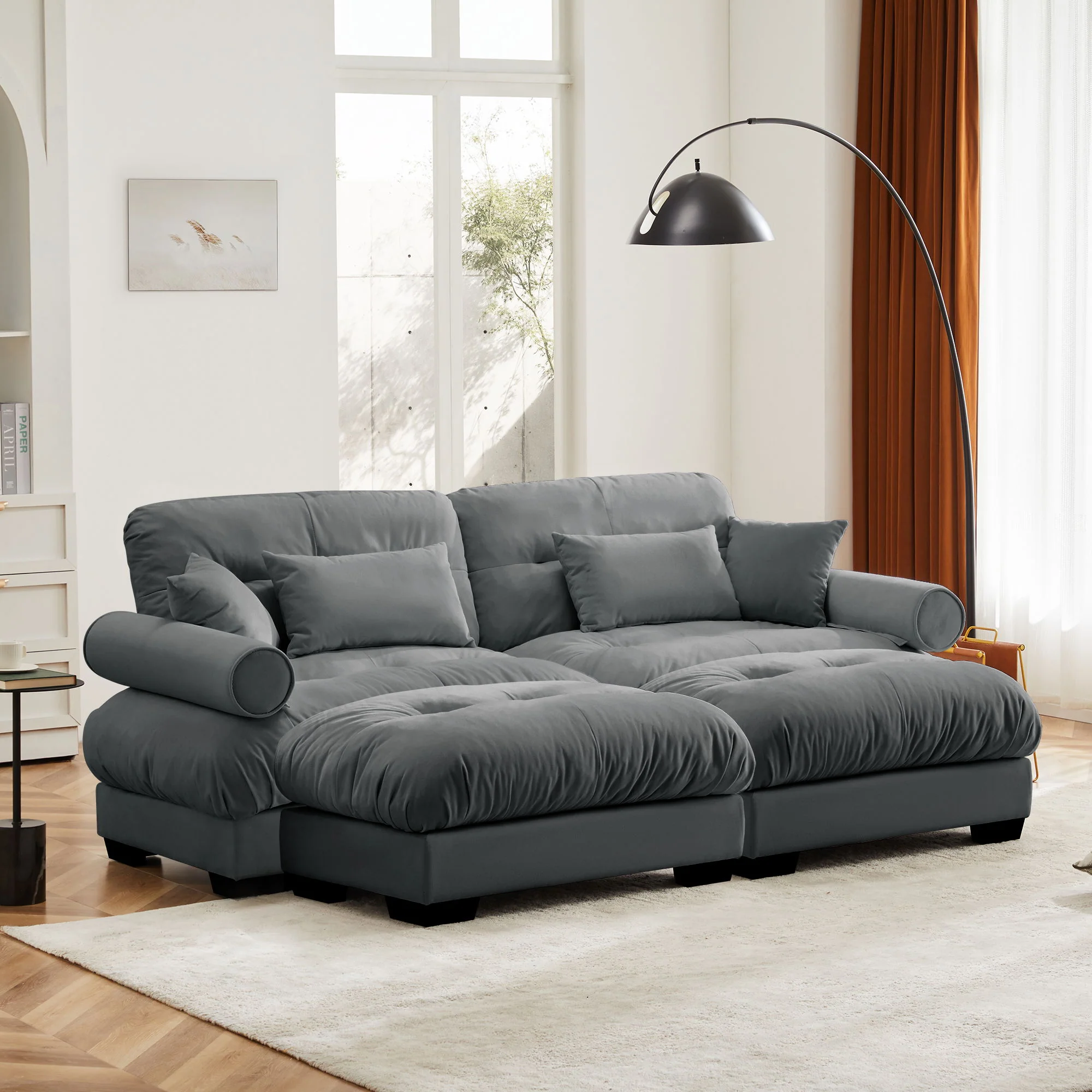 Super Comfort Oversized Modular Sectional Sofa With Movable Ottoman - Image 26
