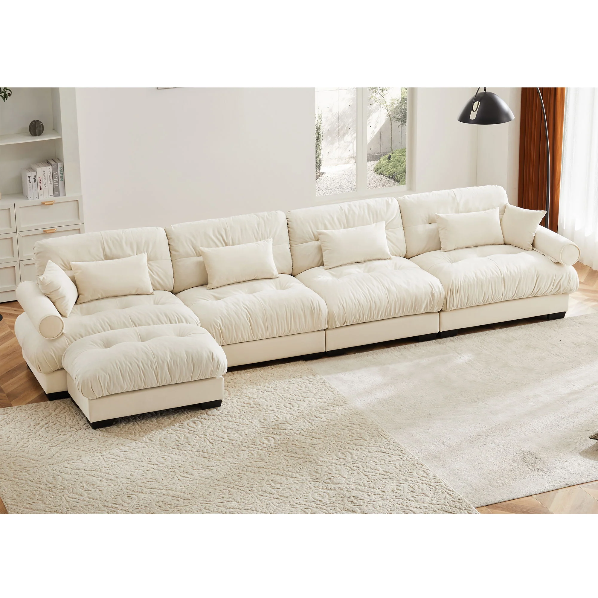 Super Comfort Oversized Modular Sectional Sofa With Movable Ottoman - Image 57