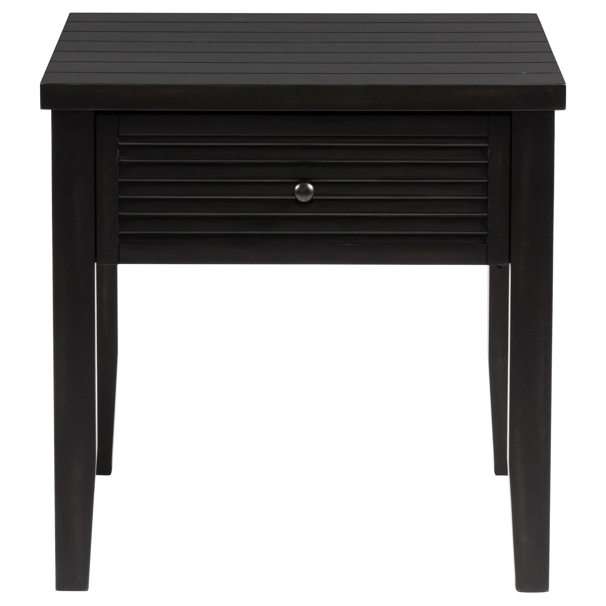 Sutter - 1 Drawer Square End Table - Dark Brown - Image 4