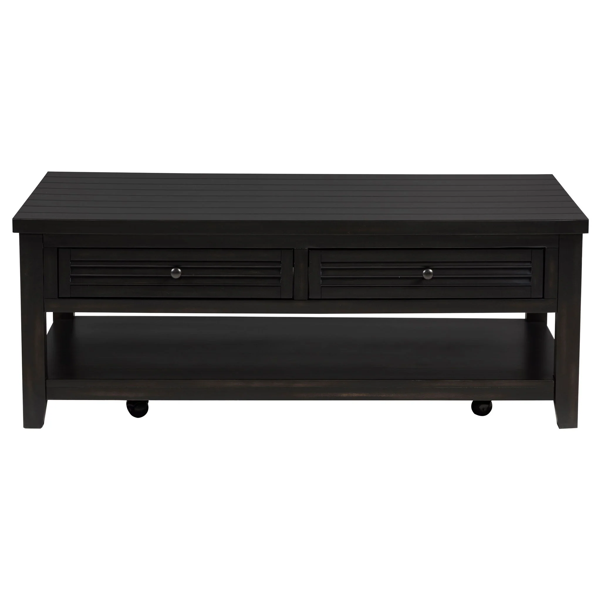 Sutter - 2 Drawer Rectangular Coffee Table - Dark Brown - Image 2