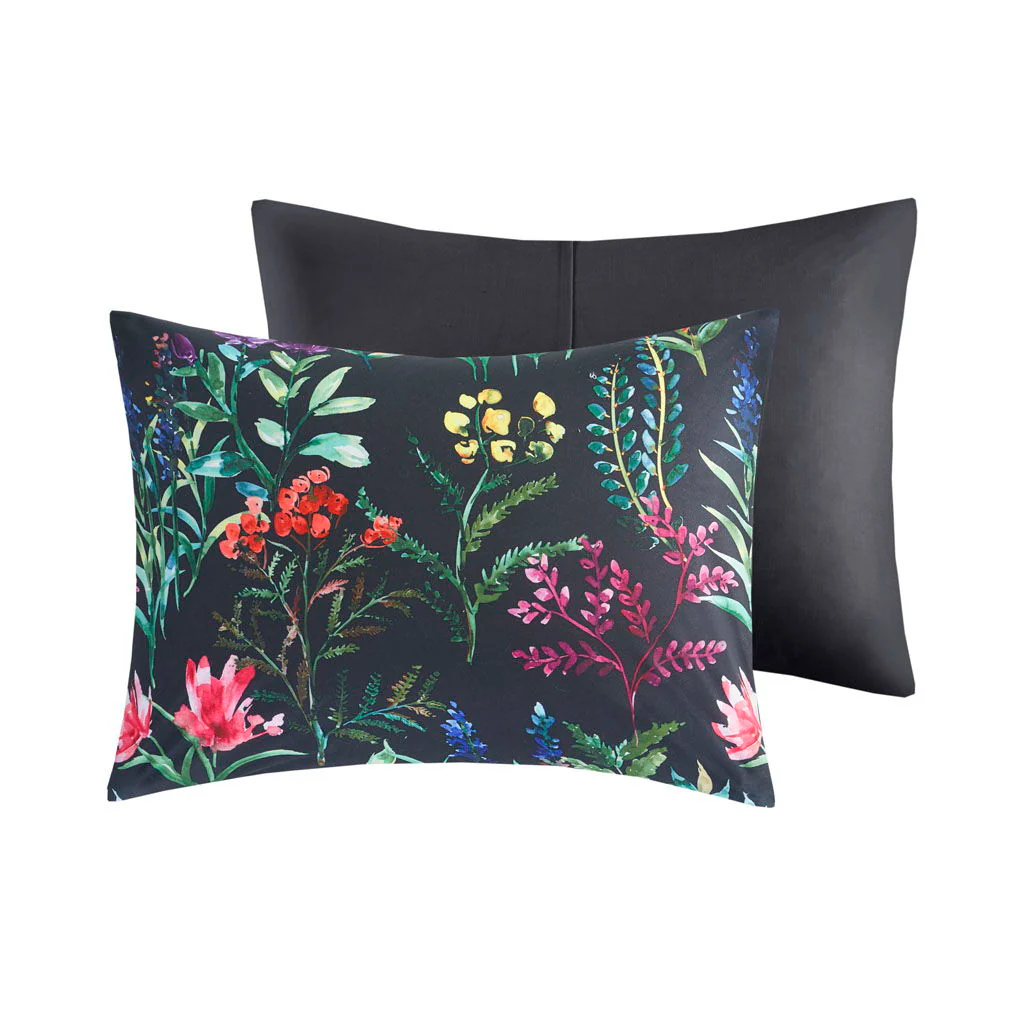 Tasha - 5 Piece Comforter Set - Black - Image 4