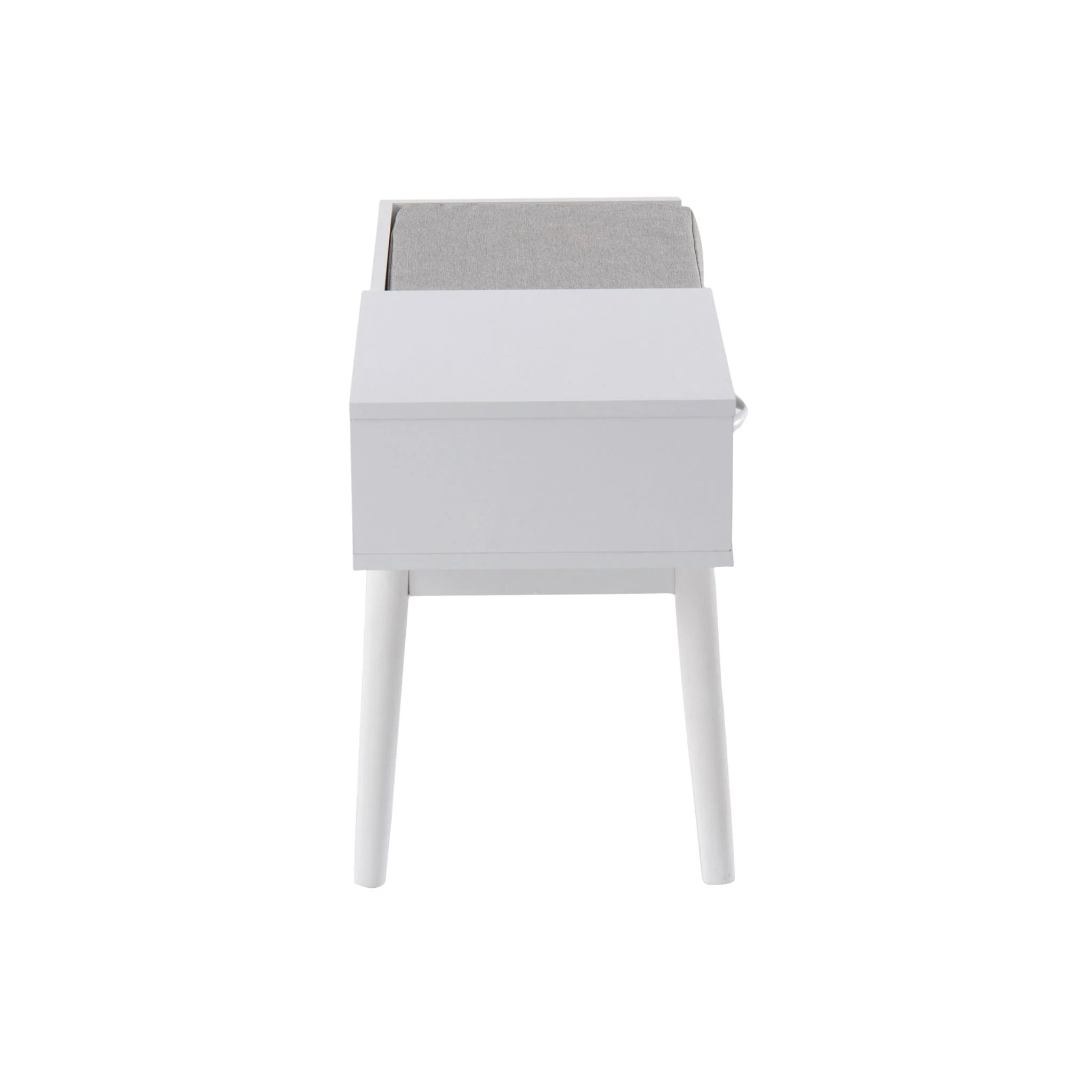 Telephone Contemporary Bench With Pull Out Drawer - Image 5