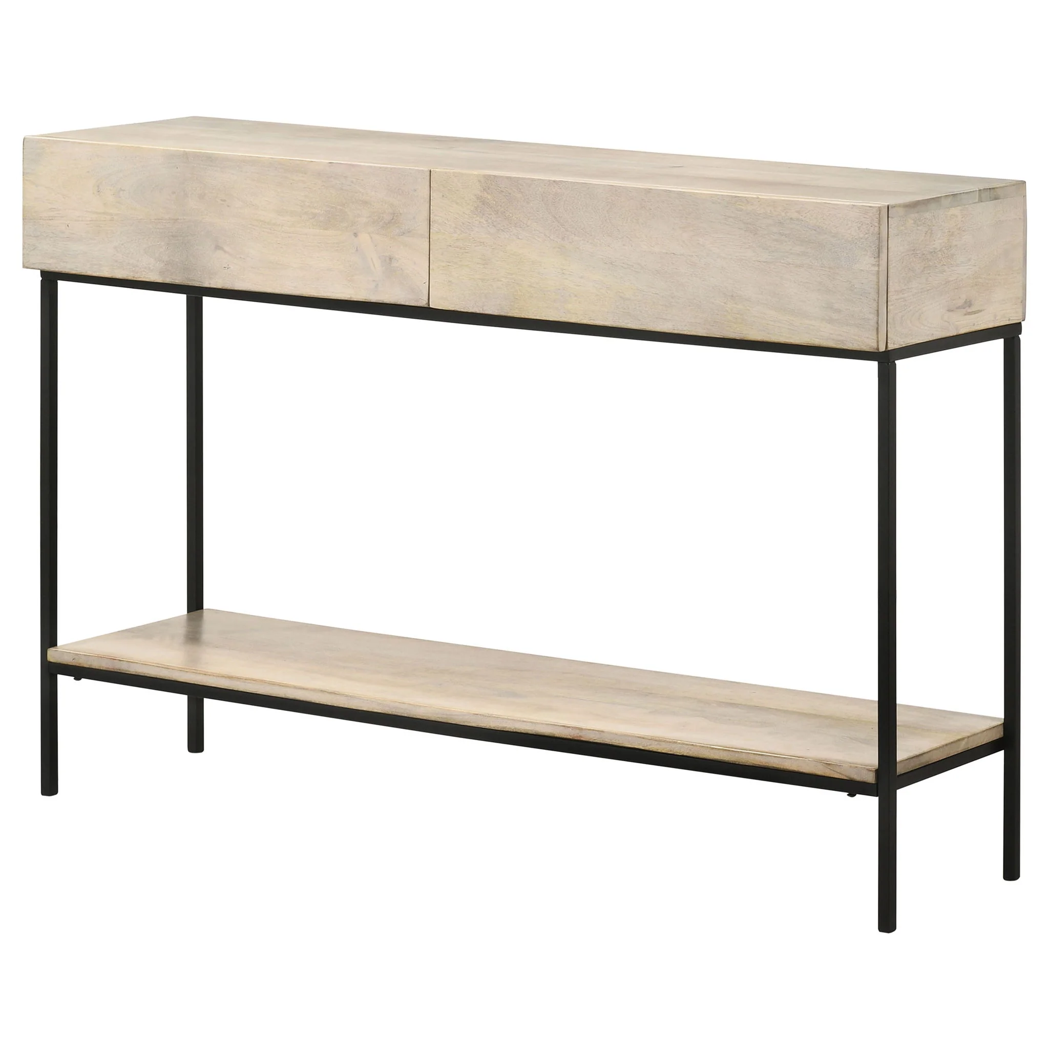 Terrace - 2 Drawer Entryway Console Table - White Washed - Image 3