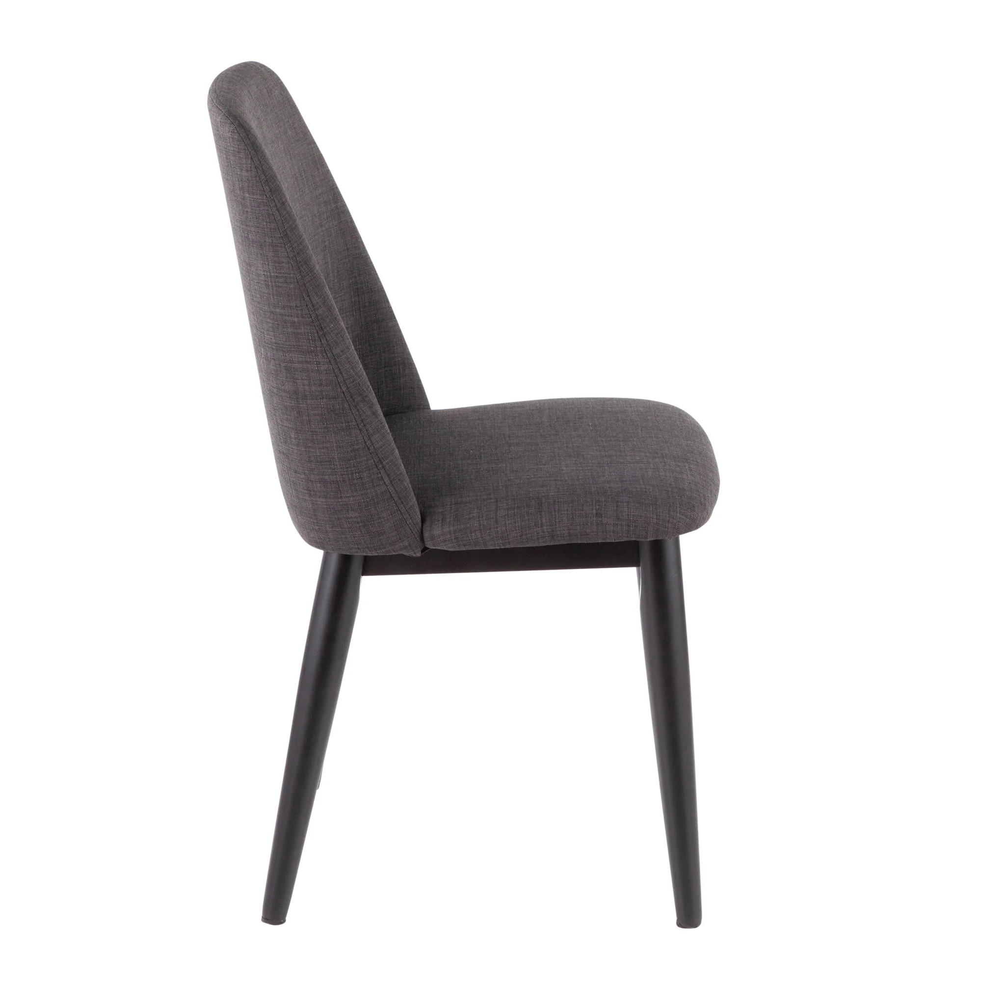 Tintori - Contemporary Dining Chair (Set of 2) - Charcoal - Image 3
