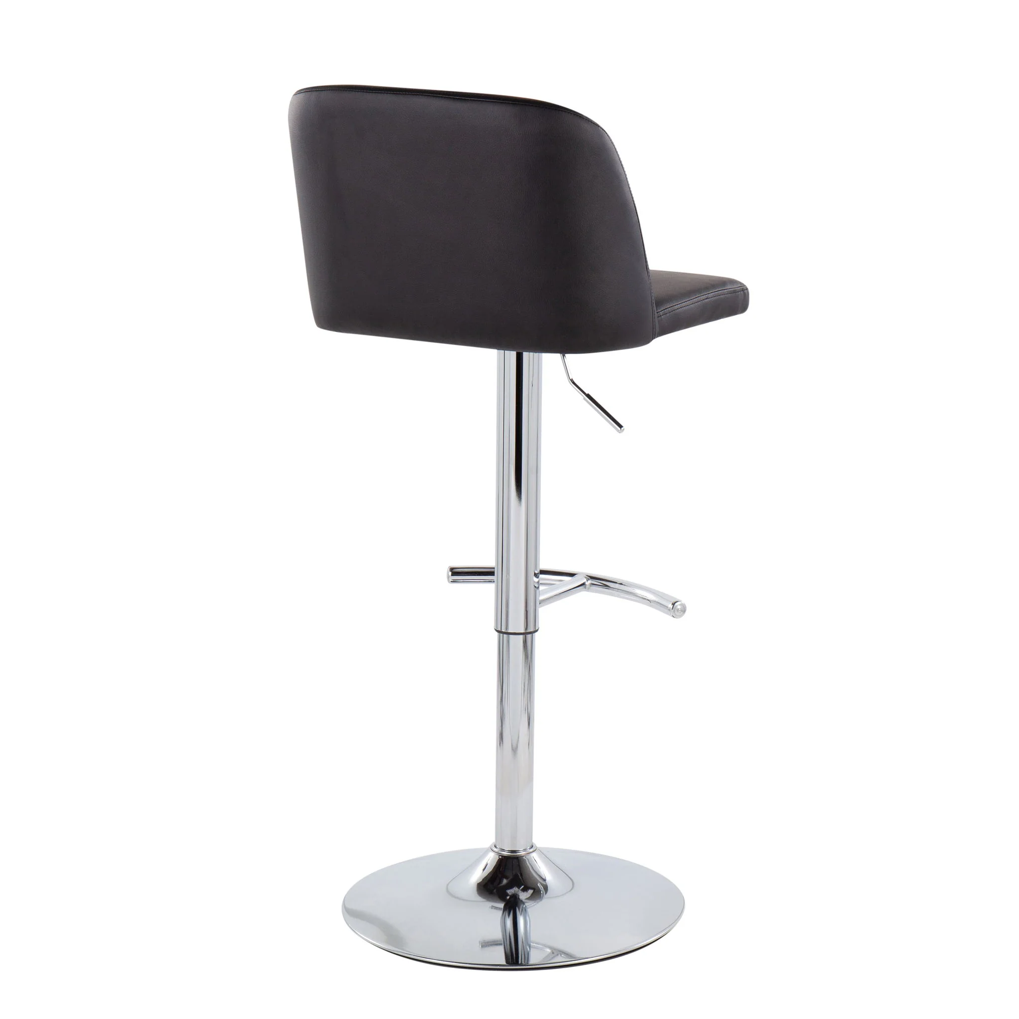Toriano - Contemporary Adjustable Barstool With Swivel & Rounded T Footrest (Set of 2) - Image 26
