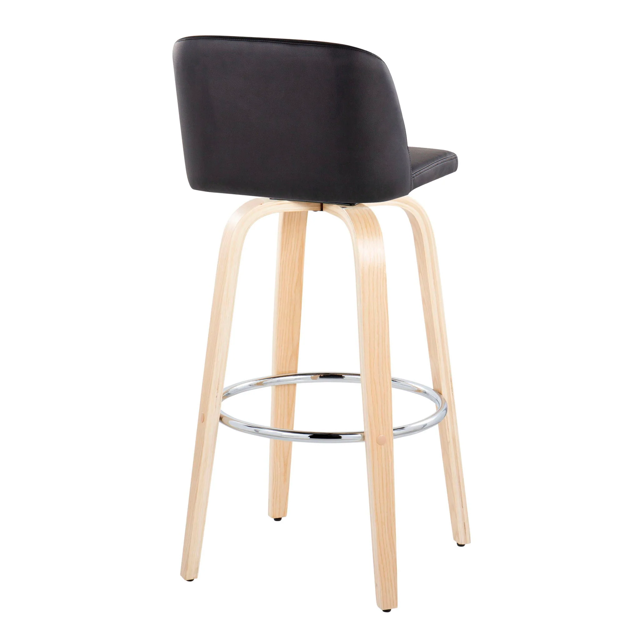 Toriano - Contemporary Fixed Height Barstool & Swivel With Round Footrest (Set of 2) - Image 19