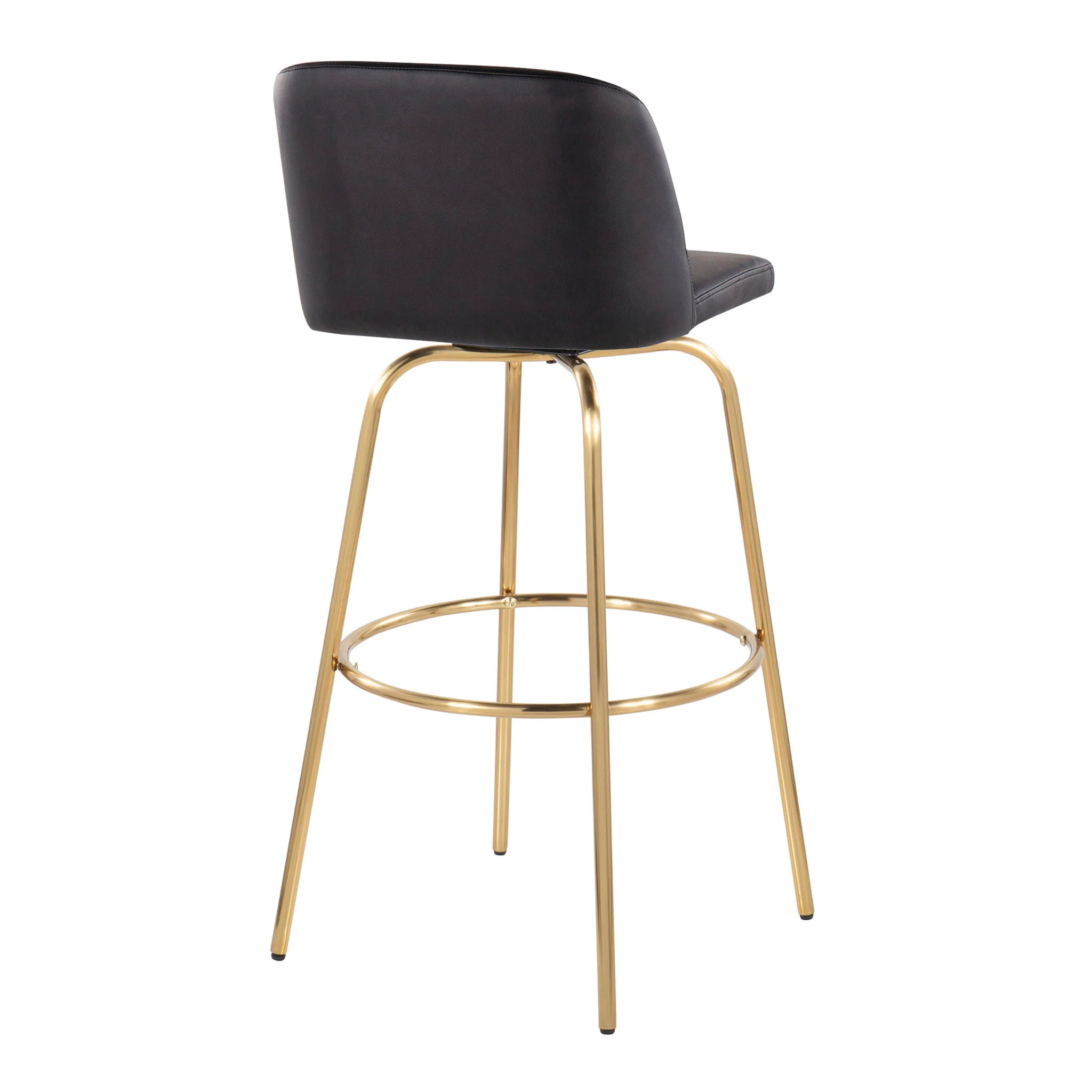 Toriano - Contemporary Fixed Height Barstool With Swivel And Round Footrest (Set of 2) - Image 11