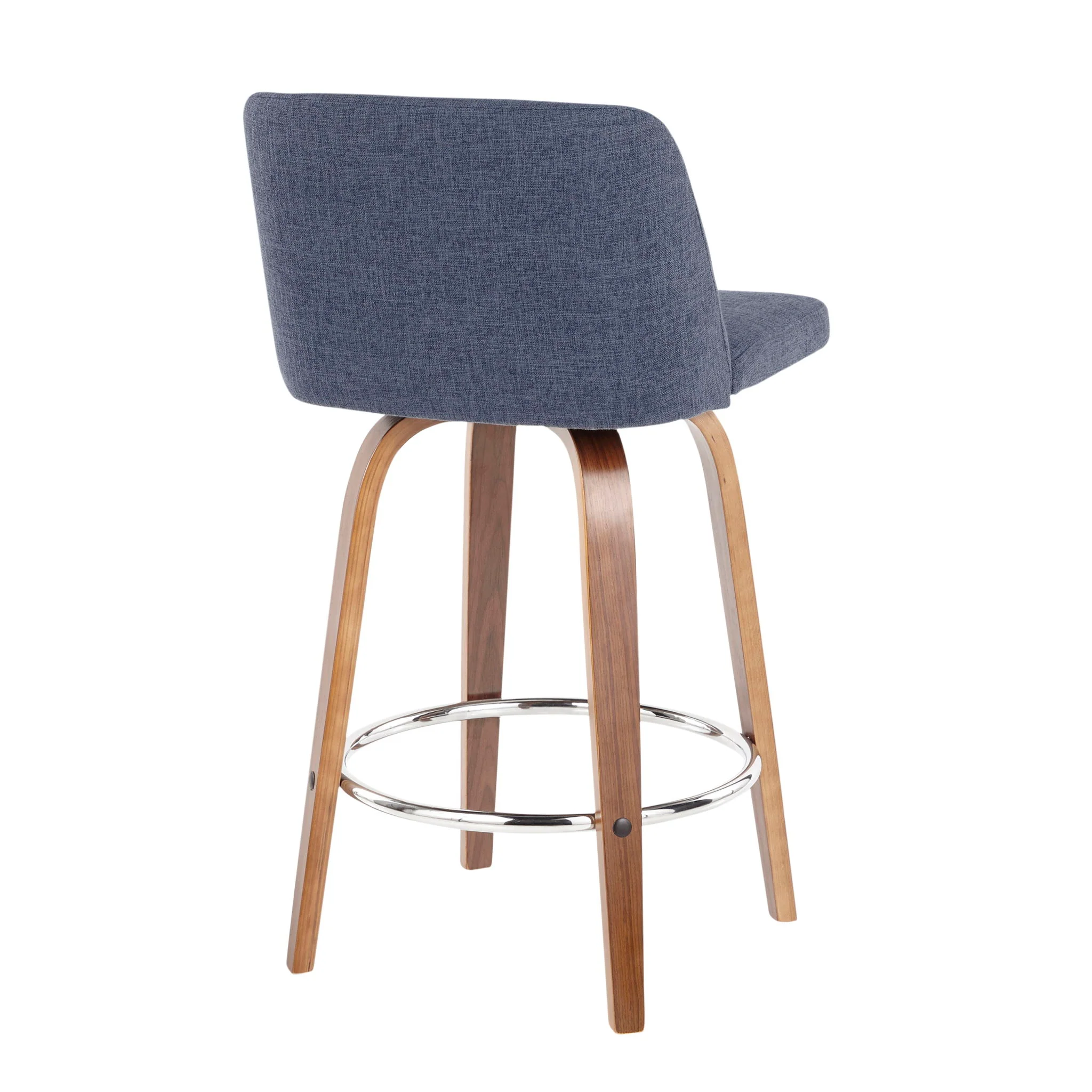 Toriano - Mid-Century Modern Fixed Height Counter Stool With Round Footrest (Set of 2) - Image 25