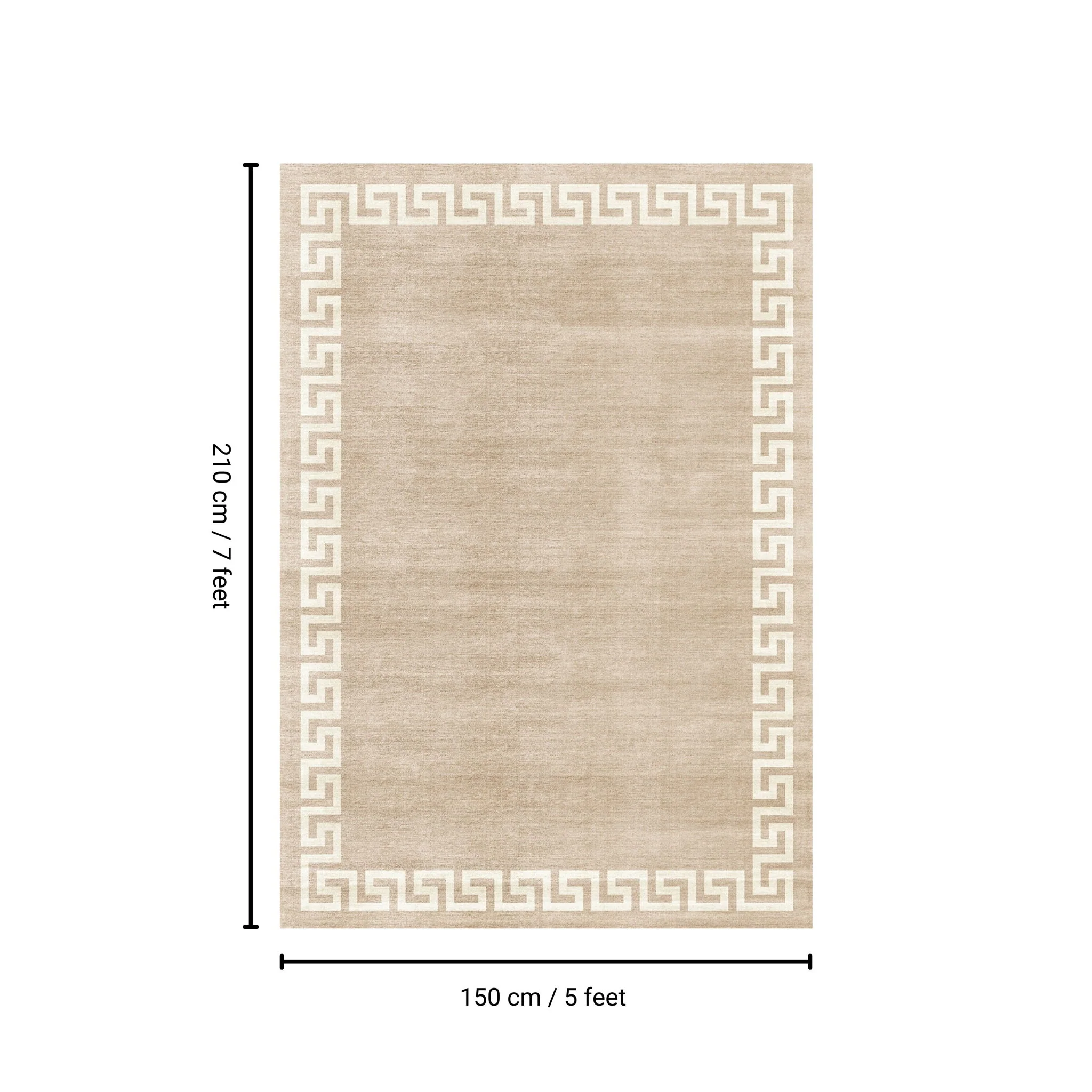 Toucan - 5' X 7' Washable Non - Slip Area Rug - Beige - Image 2