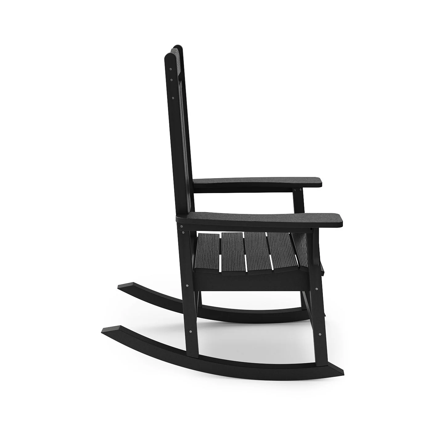Traditional Porch Rocker Classic HDPE Poly Lumber For Porch, Patio, And Garden Comfort - Image 9
