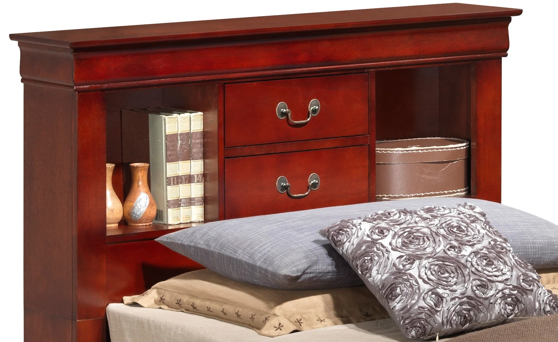 Traditional Style Bookcase Storage Bed - Image 24
