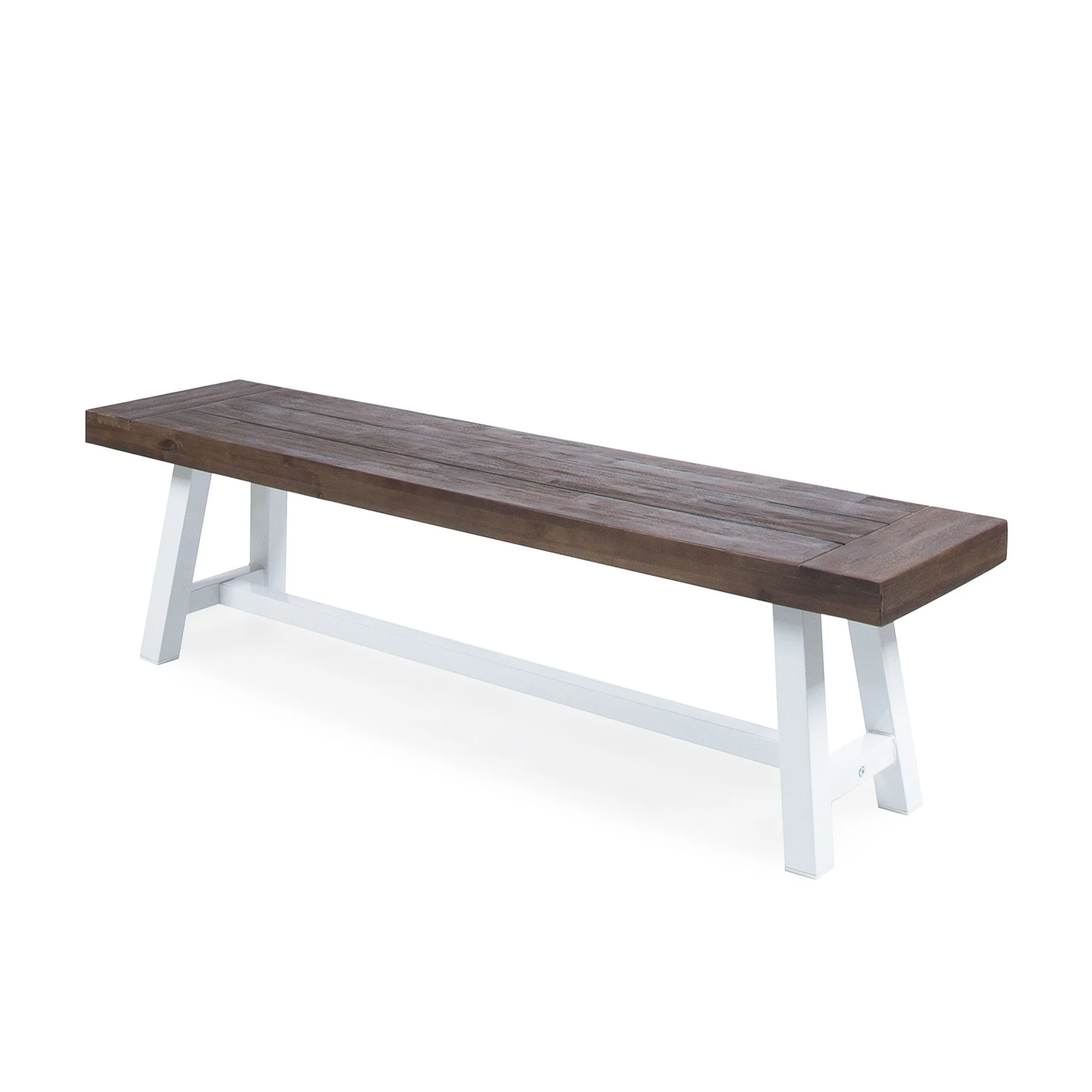 Tranquilizer - Outdoor Acacia Wood Bench With Slat Panel Design - Image 3