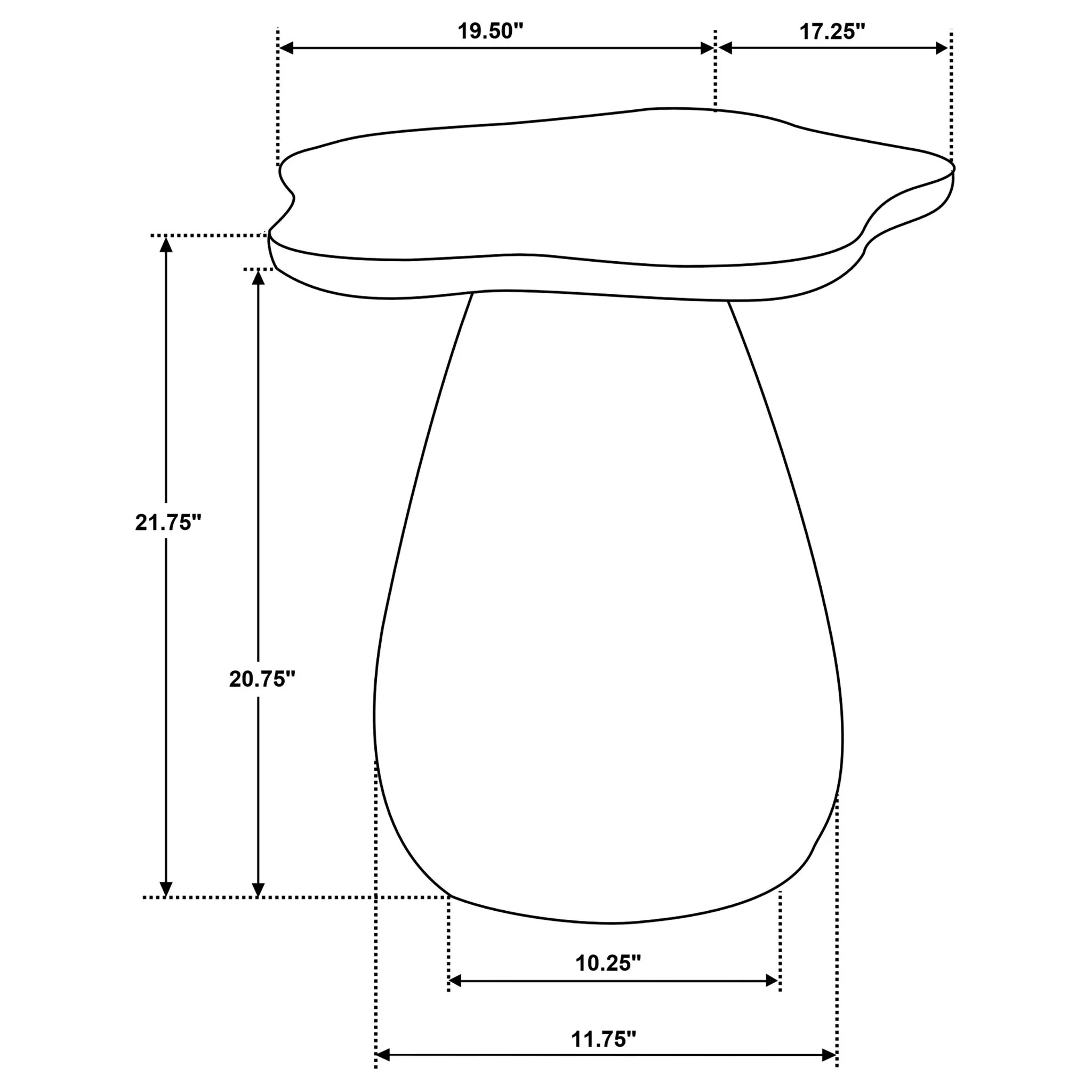 Trevor - Side Table With Cloud Shaped Top - Image 4