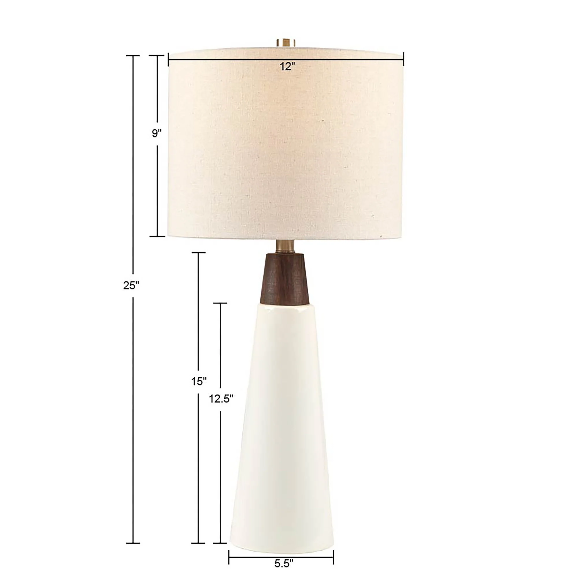 Tristan - Table Lamp - White - Image 4