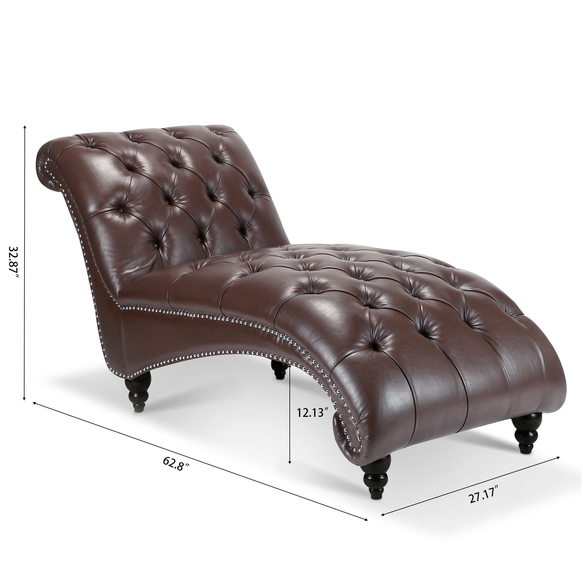 Tufted Armless Chaise Lounge - Image 8