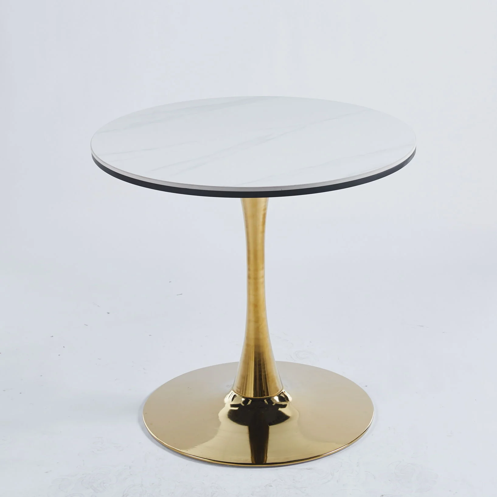 Tulip Table Mid-Century Dining Table With Round Table Top, Pedestal Dining Table, End Table Leisure Coffee Table - Image 2