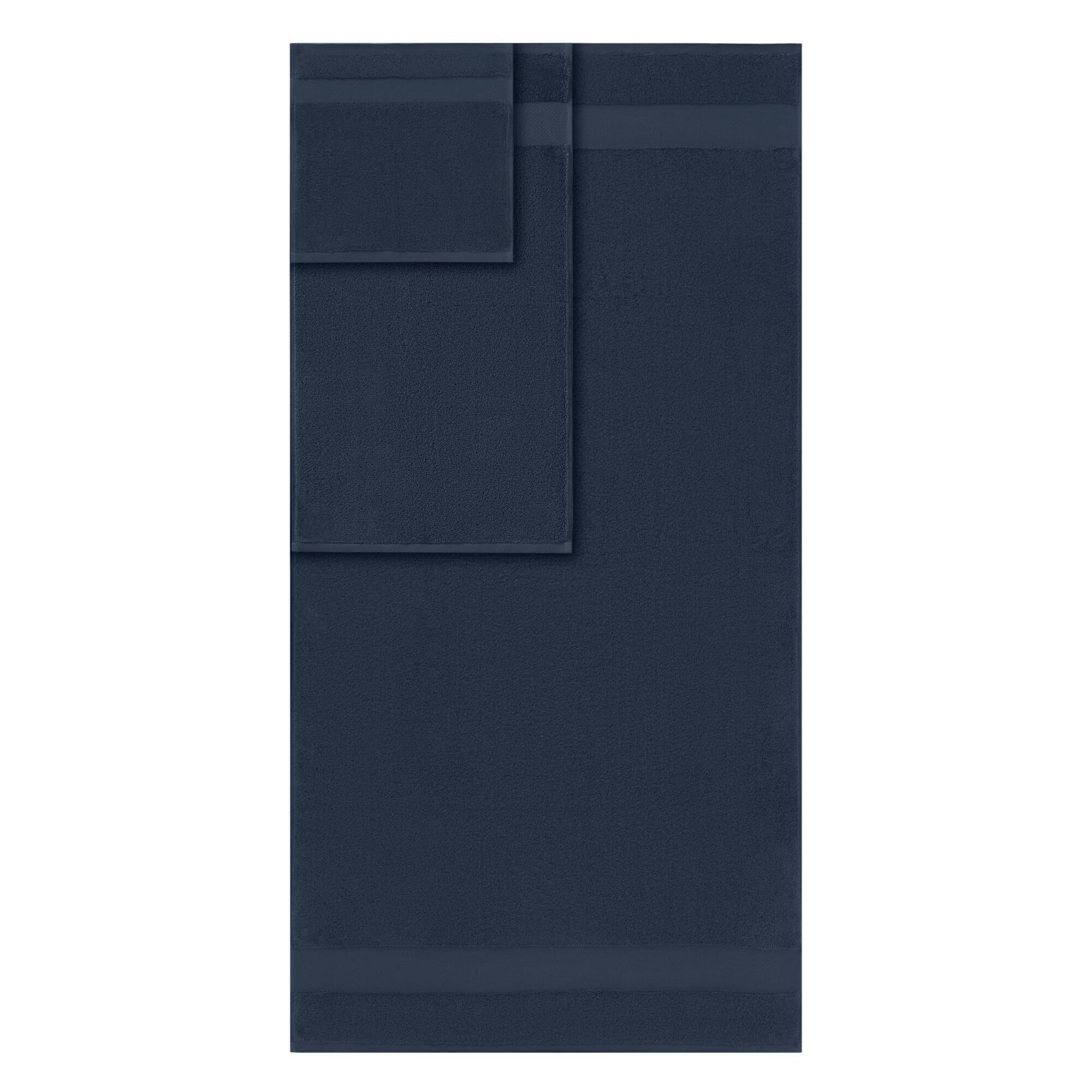 Turkish - 6 Piece Bath Towel Set - Navy - Image 3