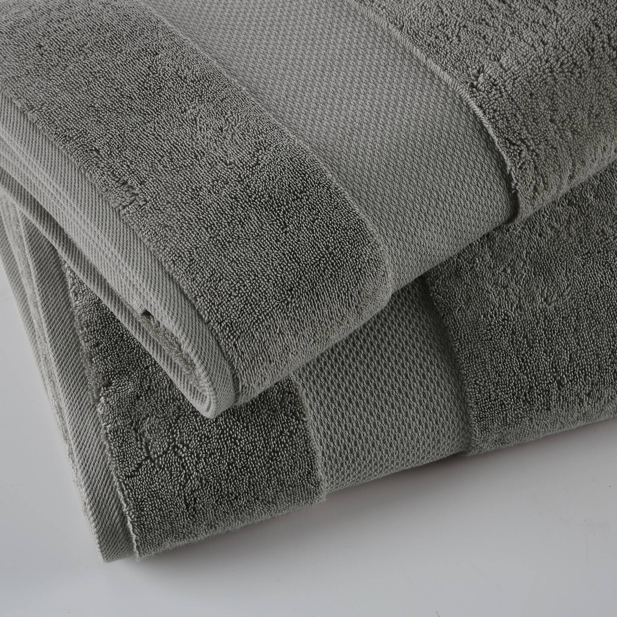 Turkish Bath Sheet 2 Piece Set - Charcoal - Image 2