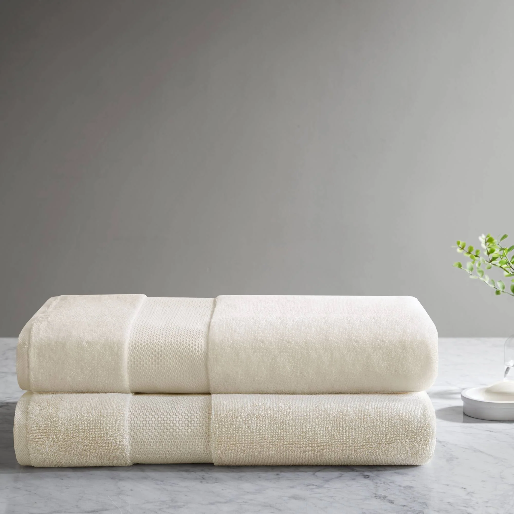 Turkish Bath Sheet 2 Piece Set - Natural