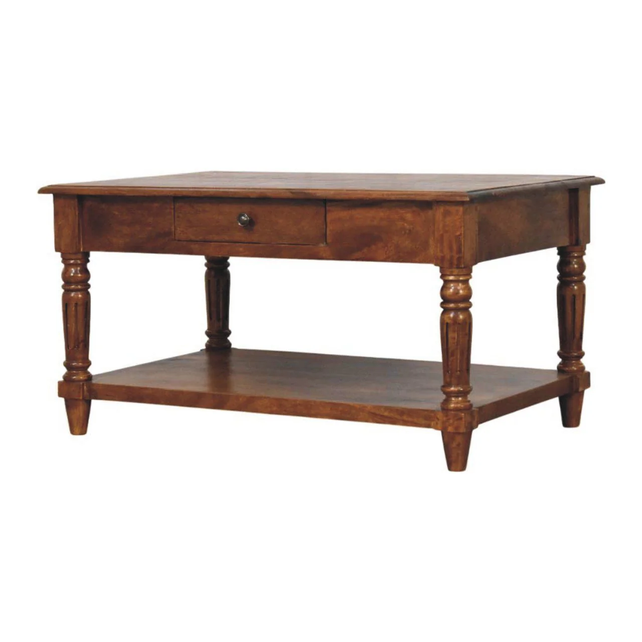 Turned Legs Drawer Table - Image 8