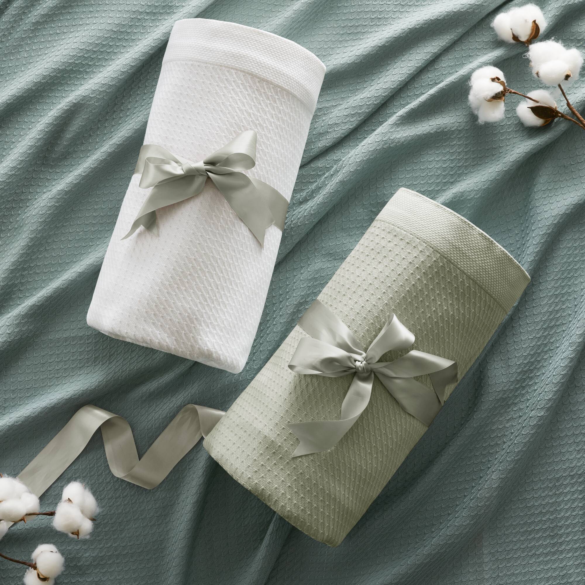 Egyptian Cotton - Twin Blanket - Teal - Image 4