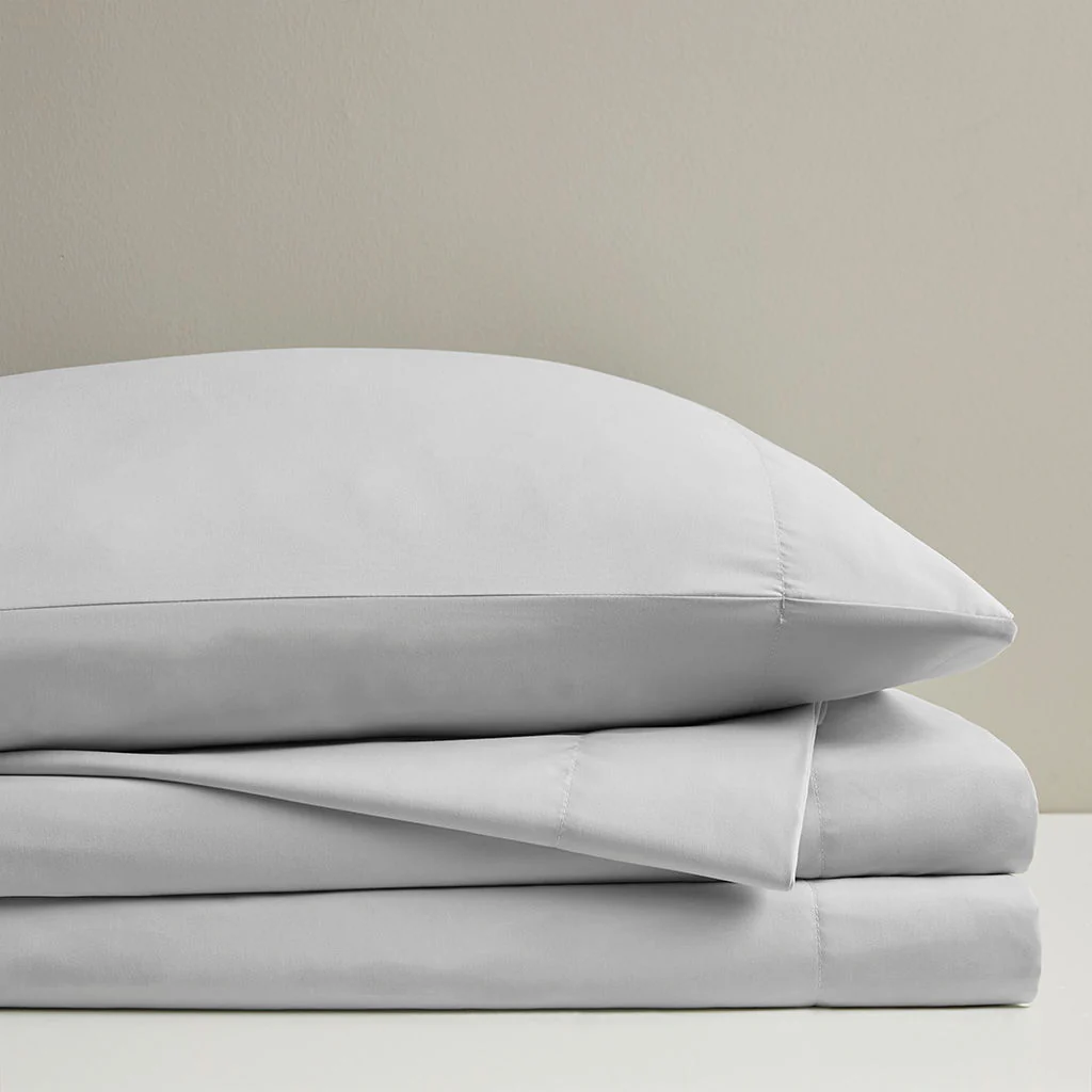 Twin Smart Cool Microfiber Sheet Set - Light Gray - Image 3