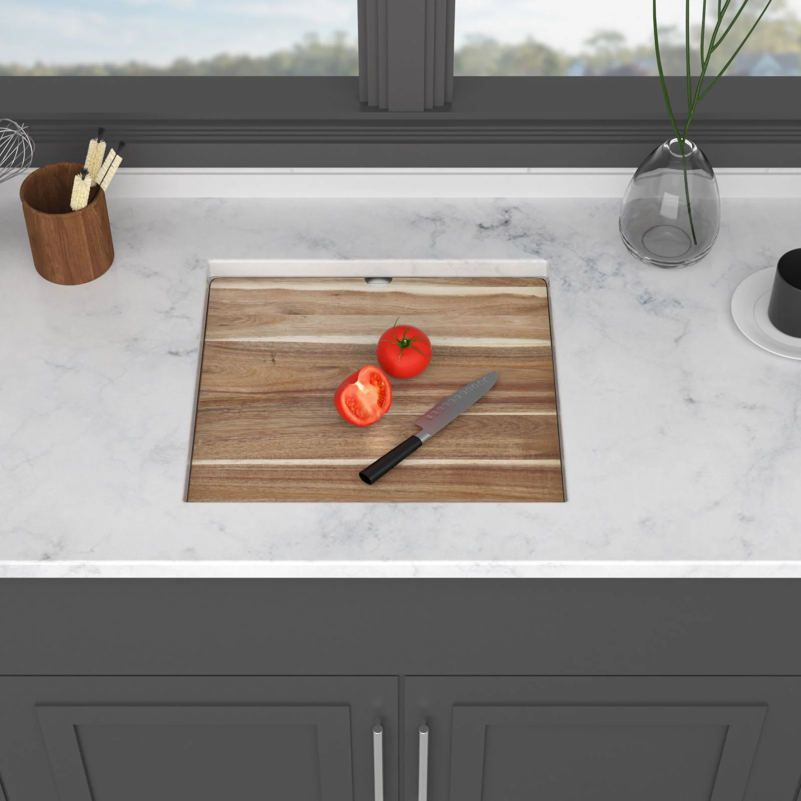 Undermount Bar Sink With Folding Faucet - Image 7