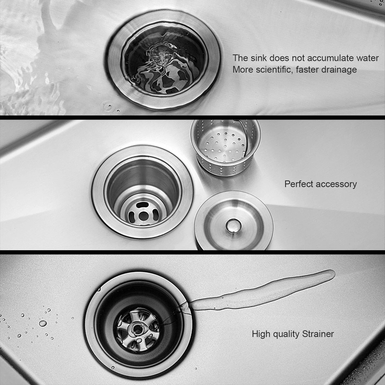Undermount Stainless Steel Kitchen Sink, Deep Single Bowl Basin - Image 14