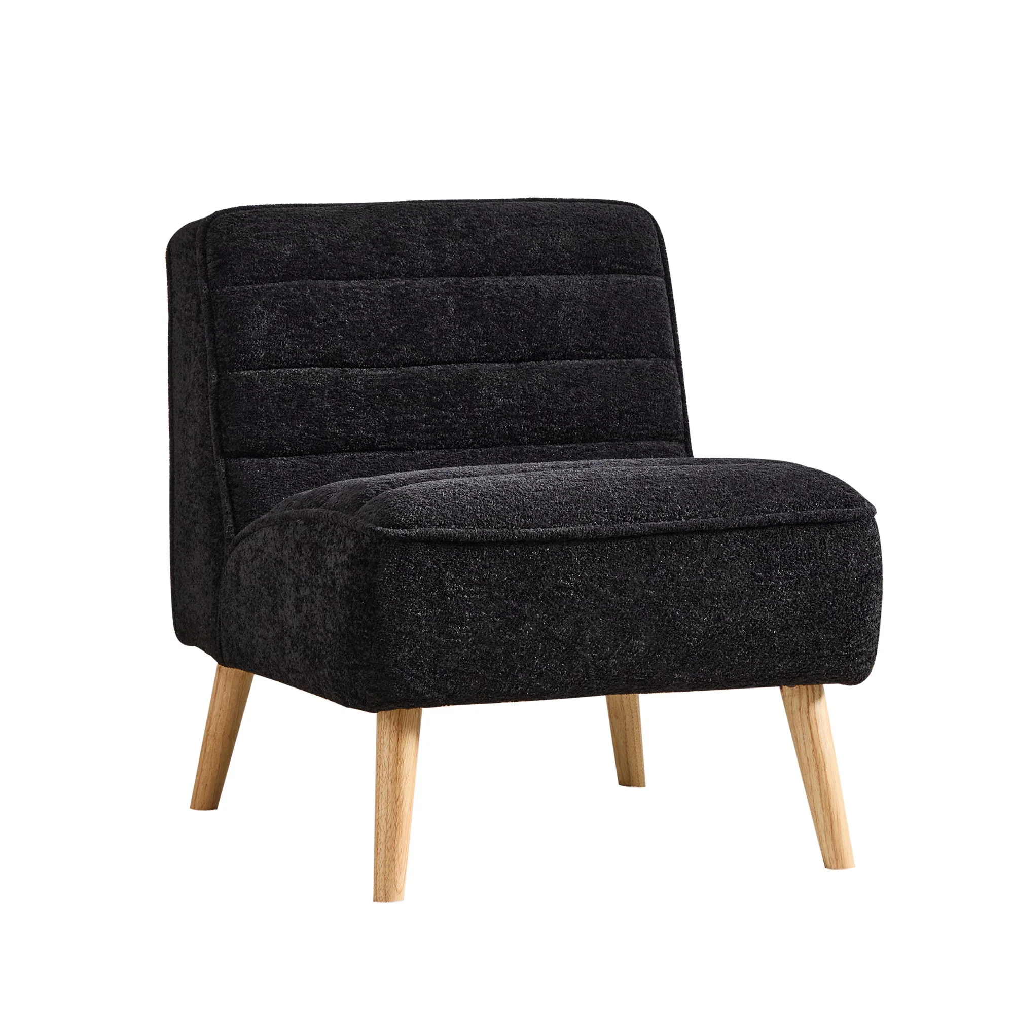 Upholstered Armless Accent Chair - Image 2
