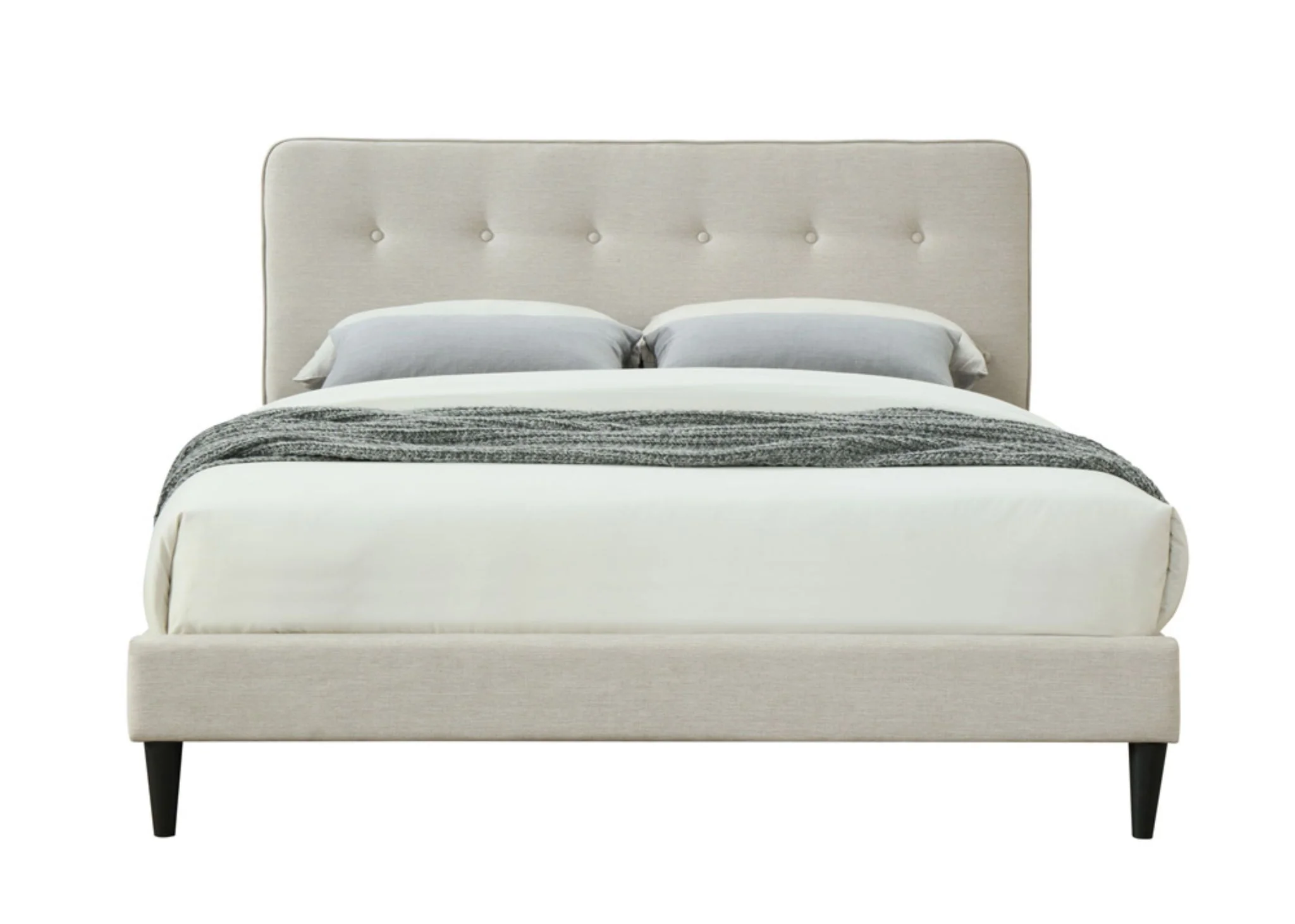 Upholstered Bed Compact With USB
