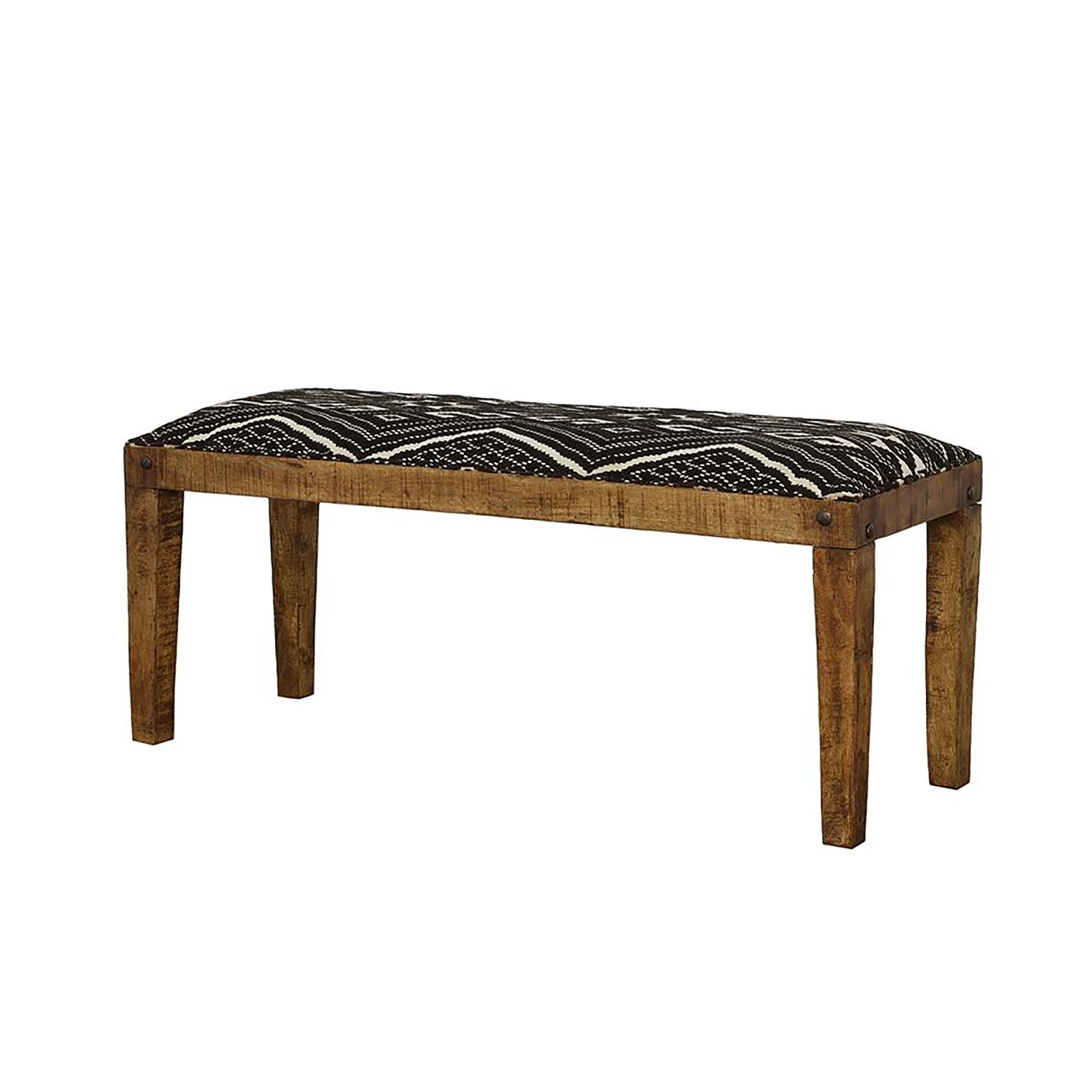 Upholstered Bench - Black - Image 2