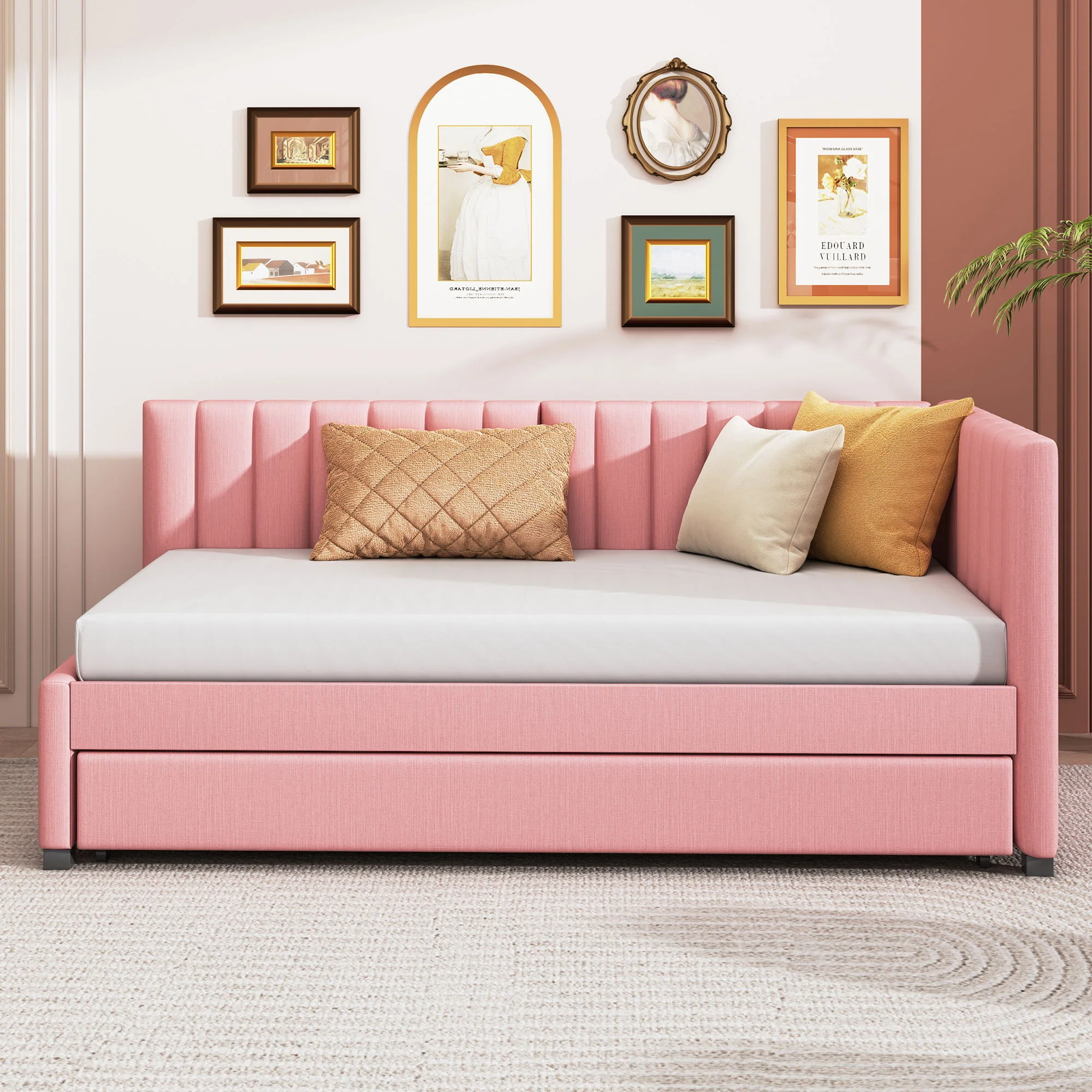 Upholstered Daybed, Sofa Bed Frame, No Box Spring Needed - Image 27
