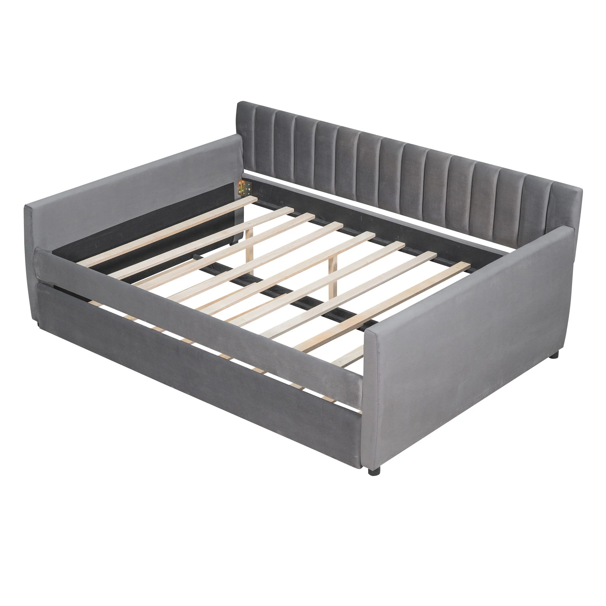 Upholstered Daybed With Slat Support - Image 7