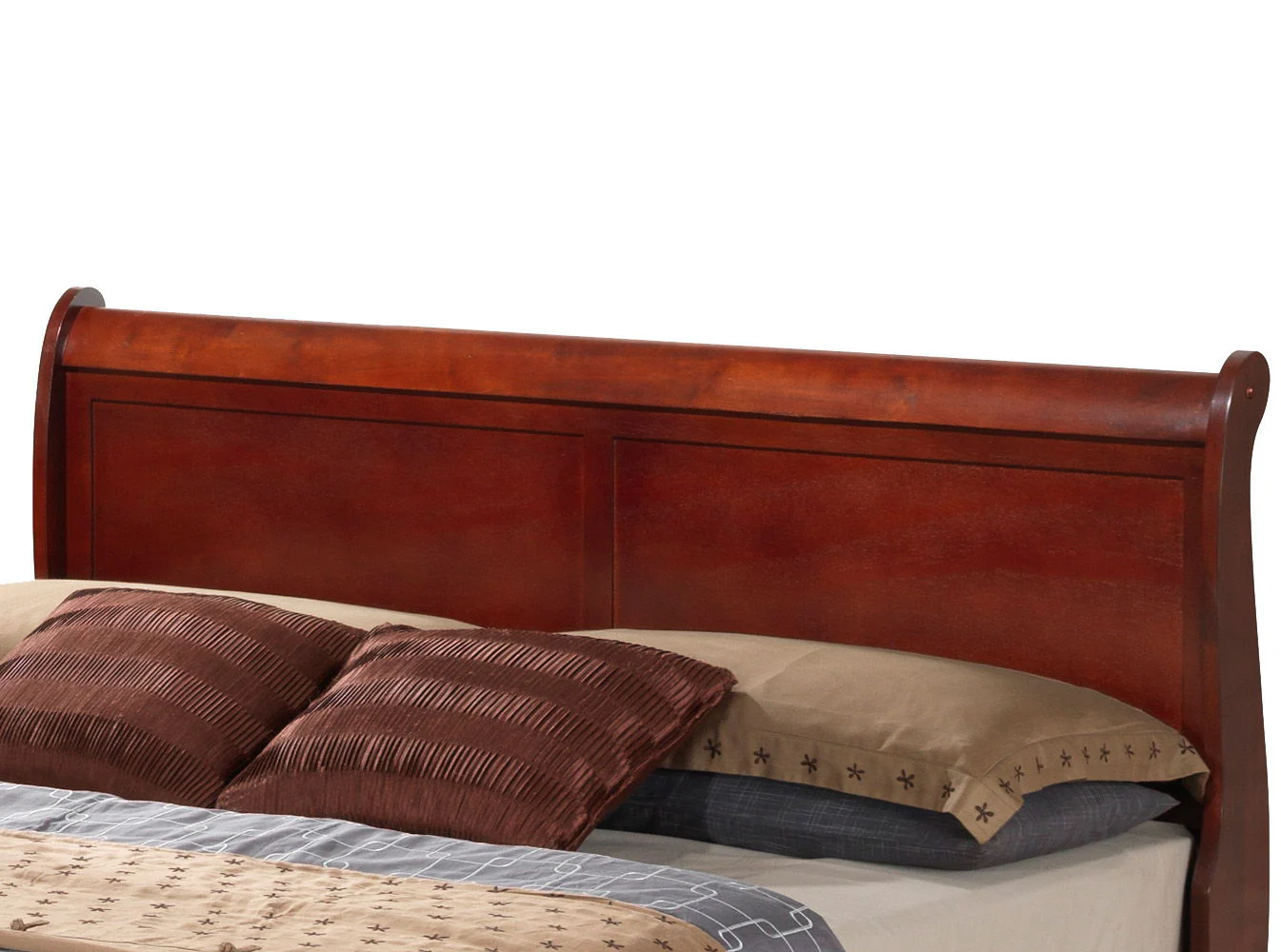 Upholstered Panel Sleigh Bed Design - Image 17