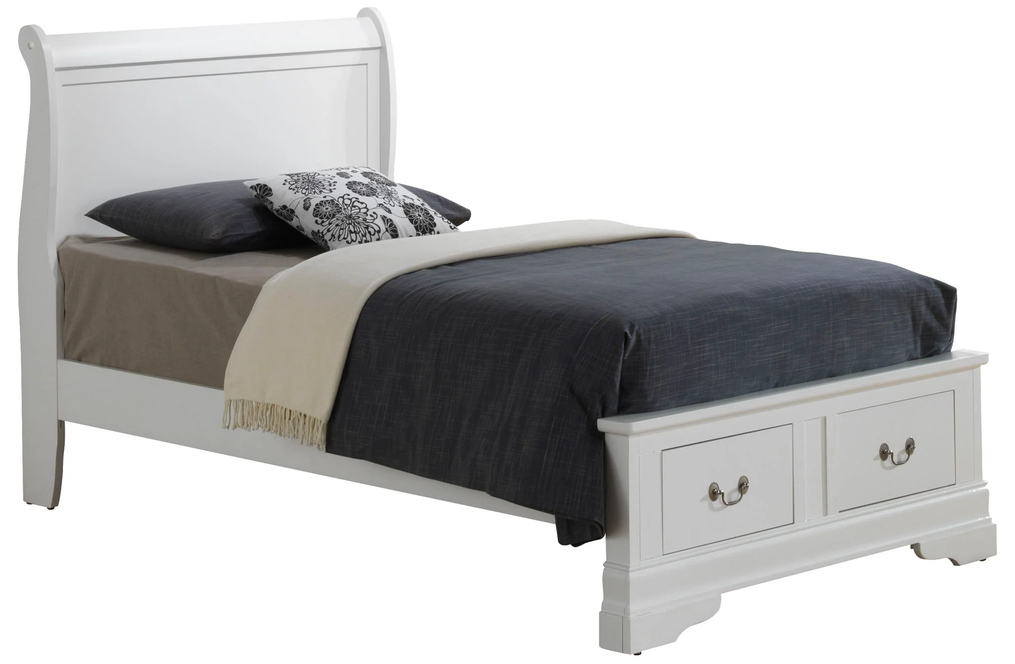 Upholstered Panel Sleigh Bed Design - Image 5