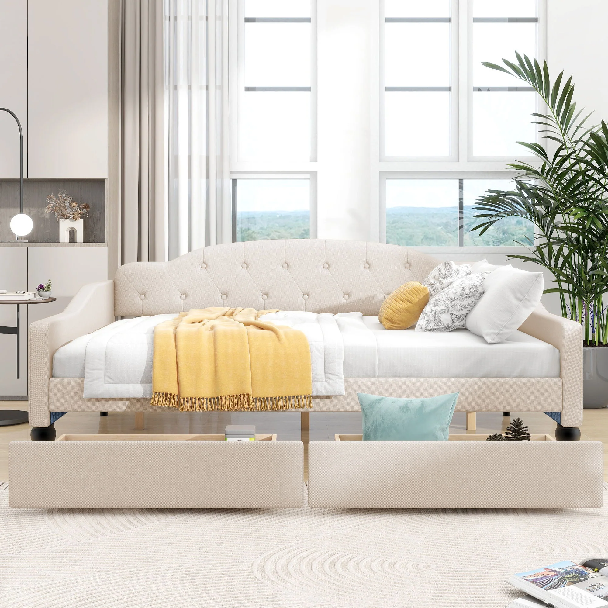Upholstered Tufted Daybed - Image 4