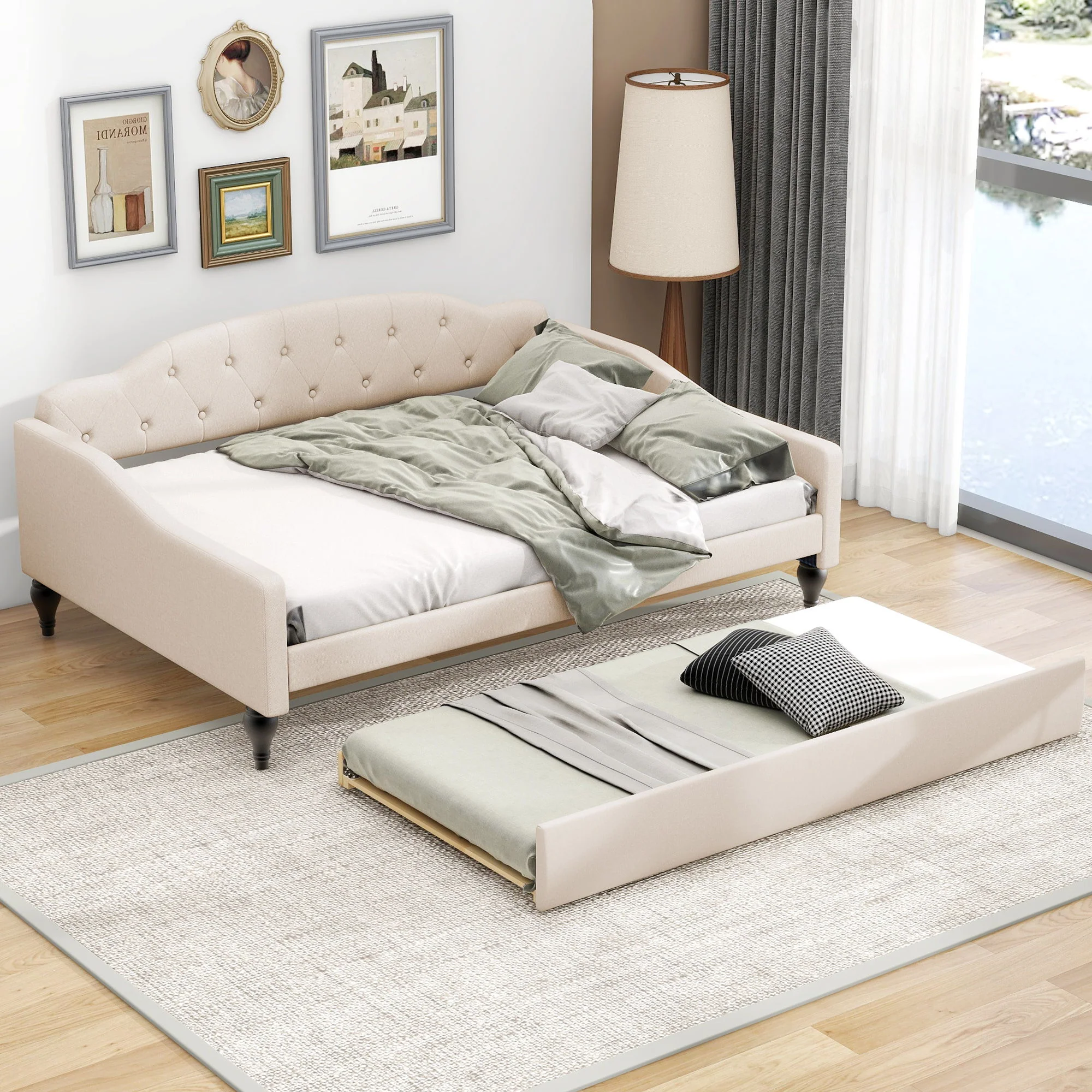 Upholstered Tufted Daybed - Image 8