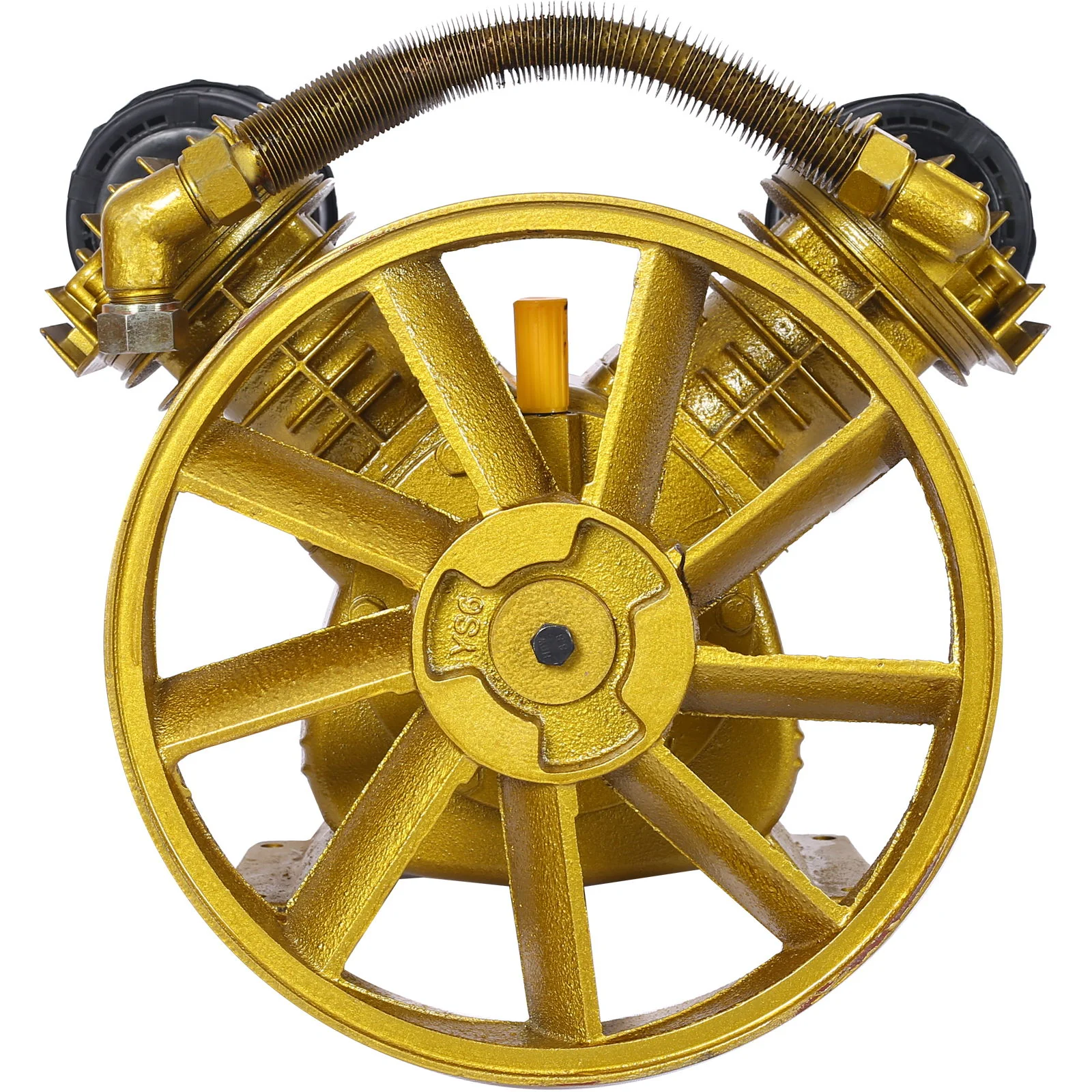 V Type Dual Cylinder Air Compressor Pump Head 5.5Hp 21Cfm 115 Psi - Golden - Image 3