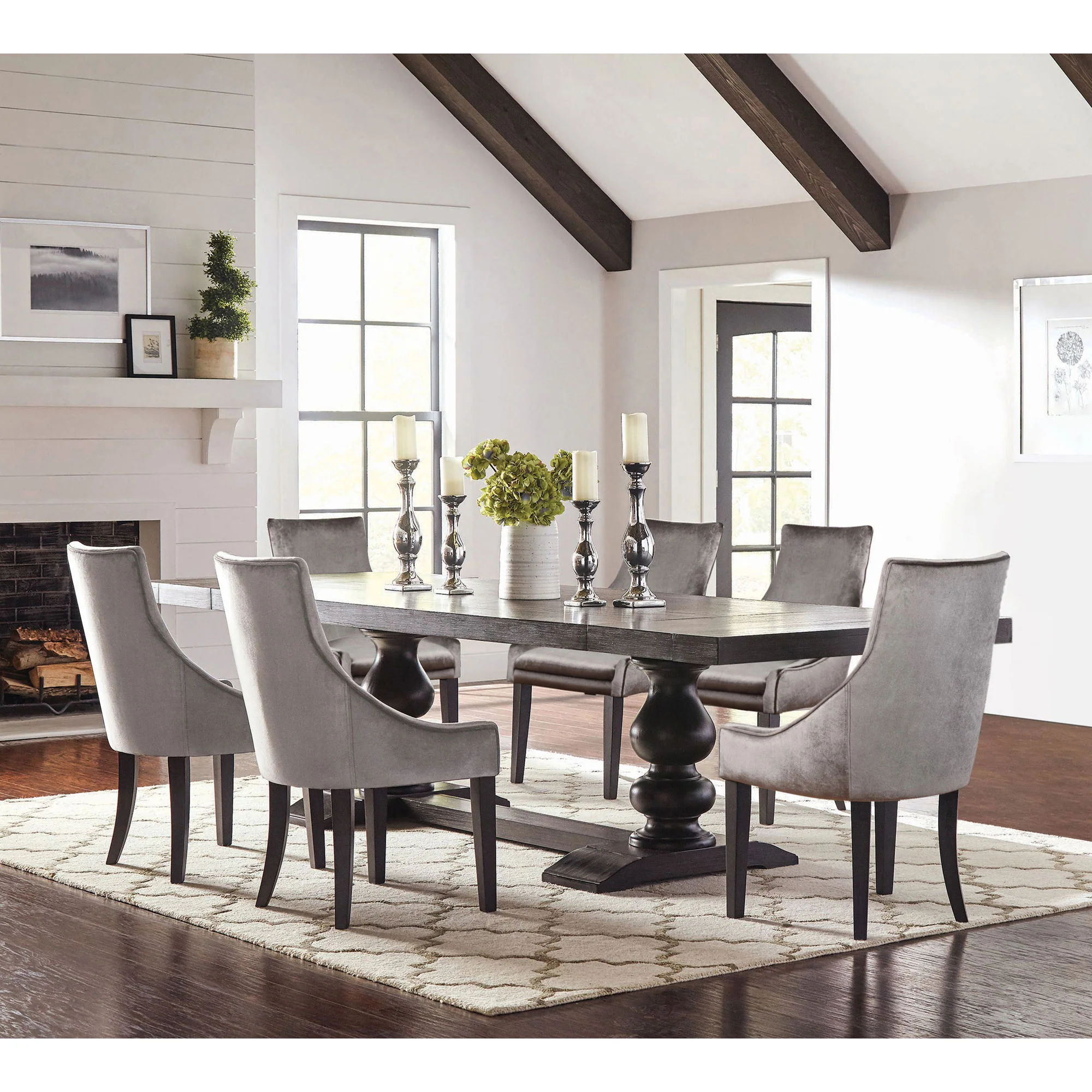 Vallerie - Dining Set With Upholstered Chairs - Image 8