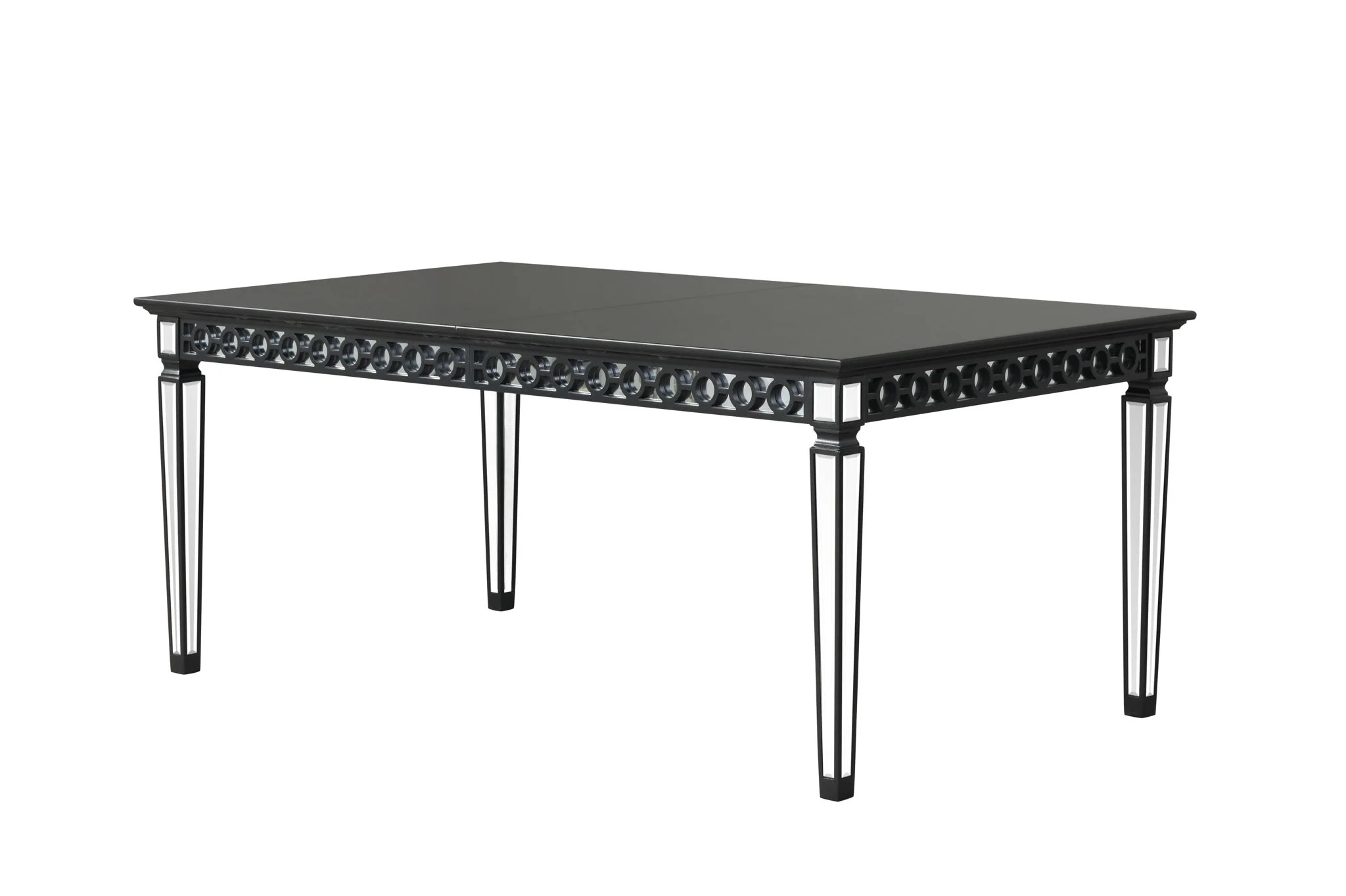 Varian II - Mirrored Dining Table - Black - Image 2