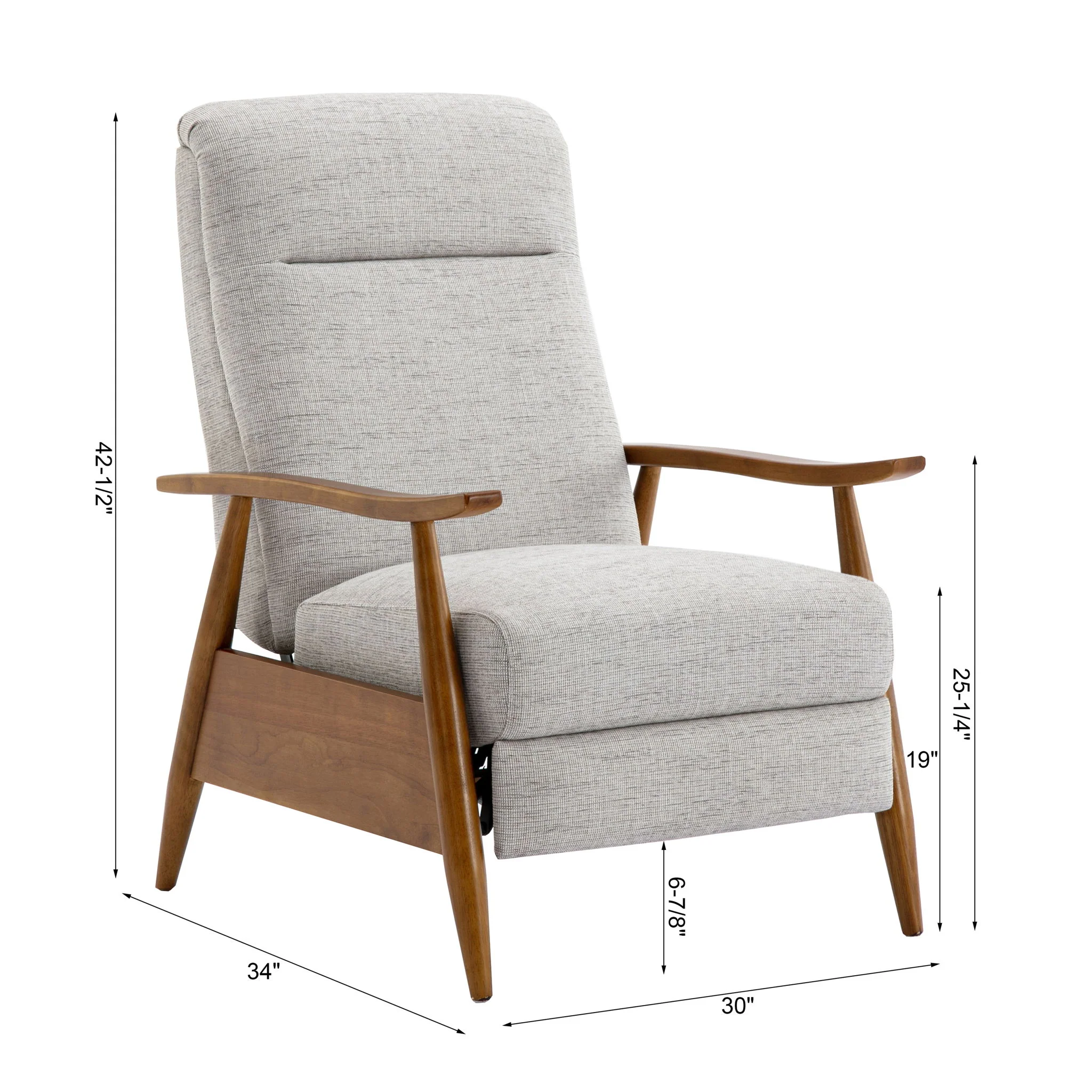 Vaughn - Push Back Recliner With Solid Hardwood Legs - Image 3