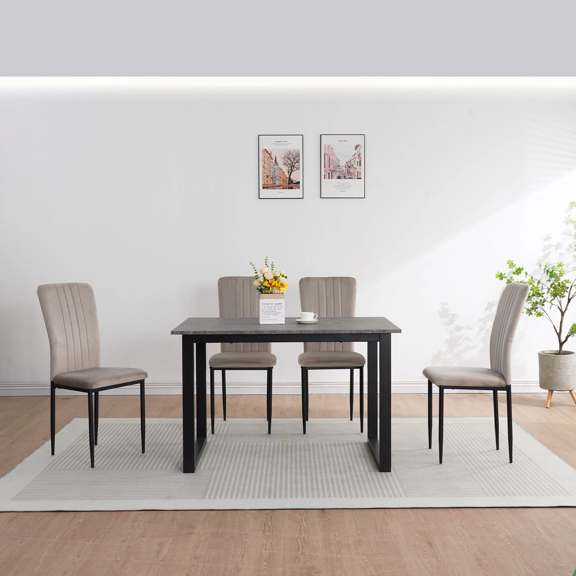 Velvet Dining Chairs For Dining Room (Set of 4) - Image 6